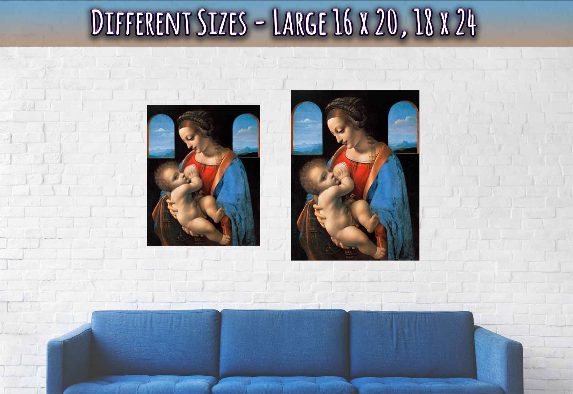 Leonardo Da Vinci Poster Print, Madonna Litta Poster - WallArtPrints4U