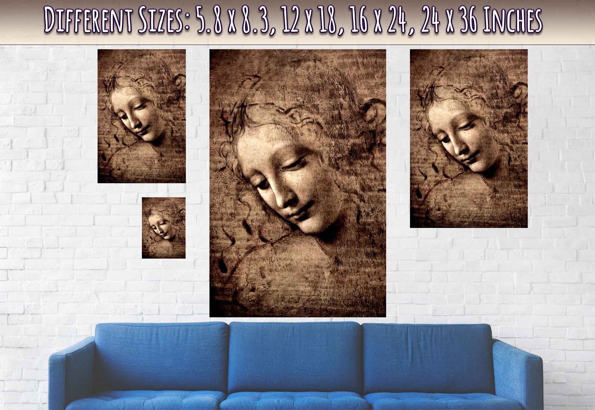 Leonardo Da Vinci Print, La Scapigliata Poster - WallArtPrints4U
