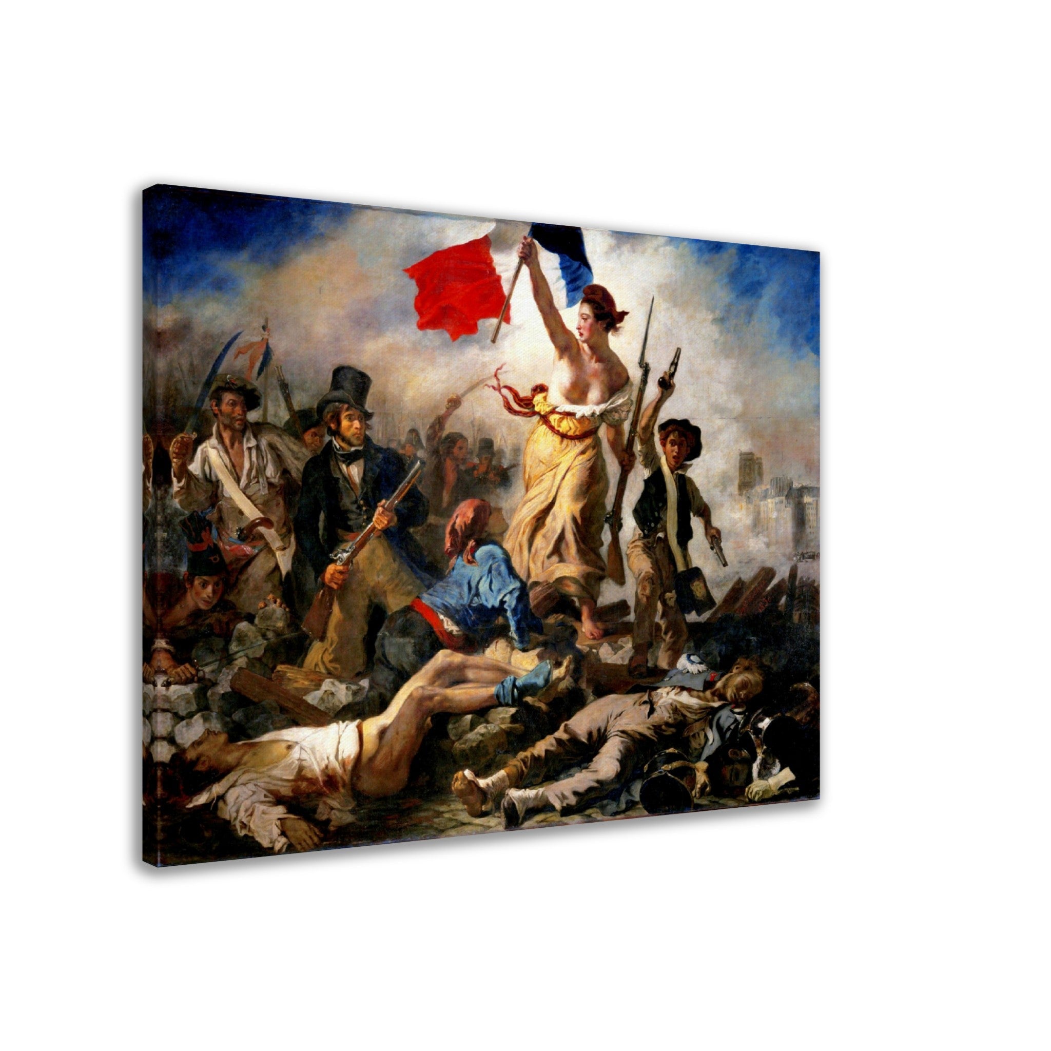 Liberty Leading The People Canvas, Eugène Delacroix - Liberty Leading The People Canvas Print - WallArtPrints4U