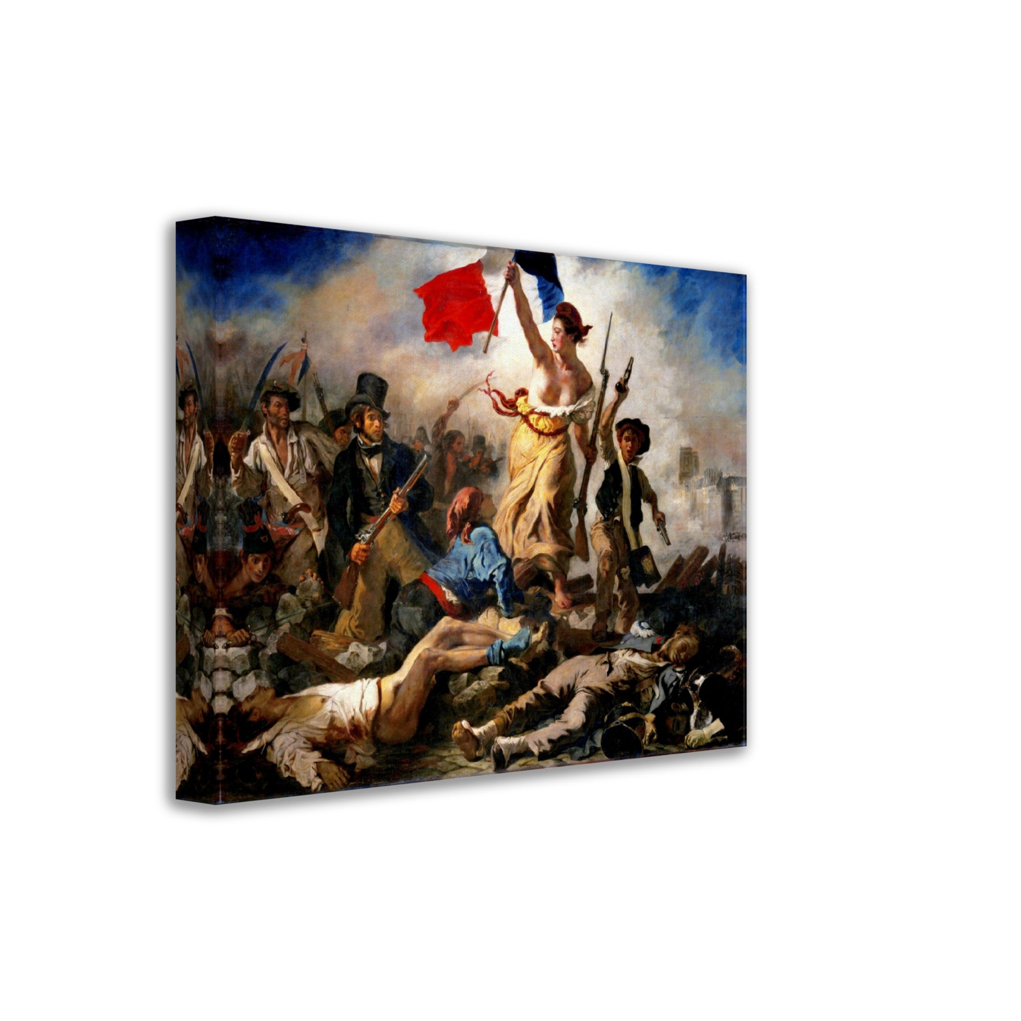 Liberty Leading The People Canvas, Eugène Delacroix - Liberty Leading The People Canvas Print - WallArtPrints4U
