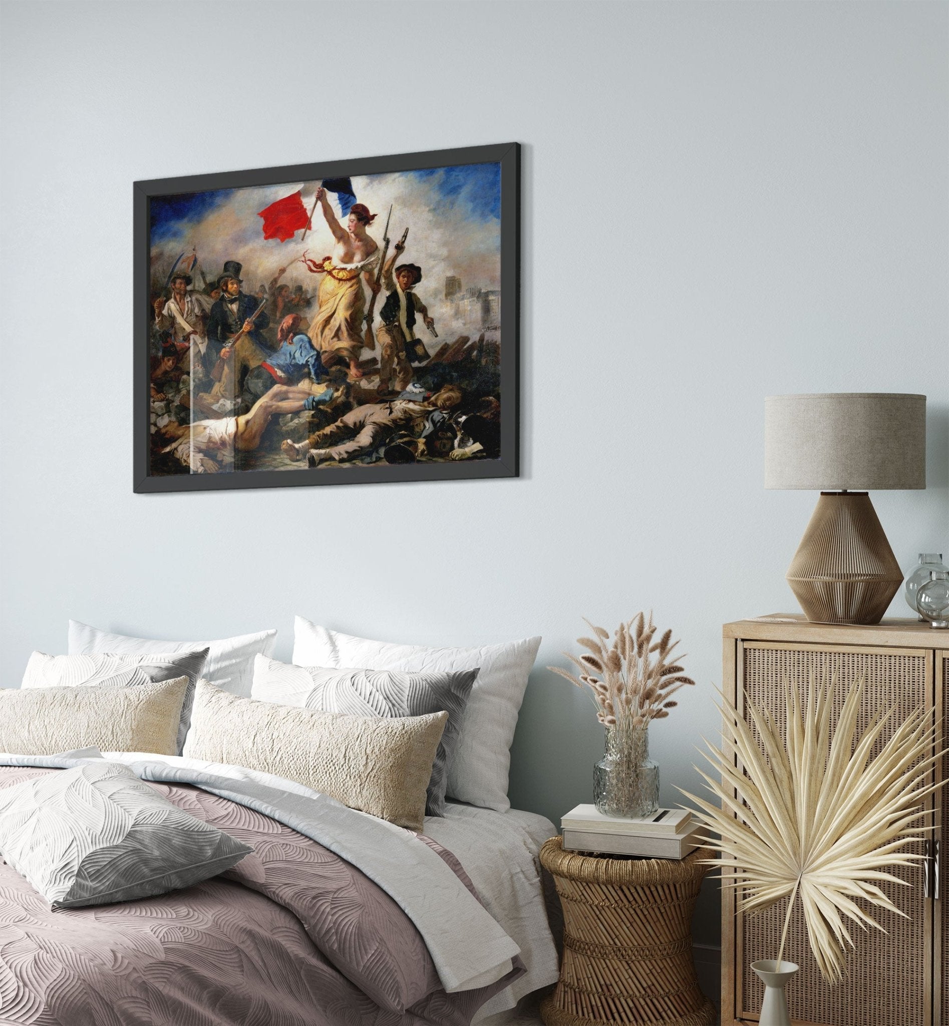 Liberty Leading The People Framed, Eugène Delacroix - Liberty Leading The People Framed Print - WallArtPrints4U