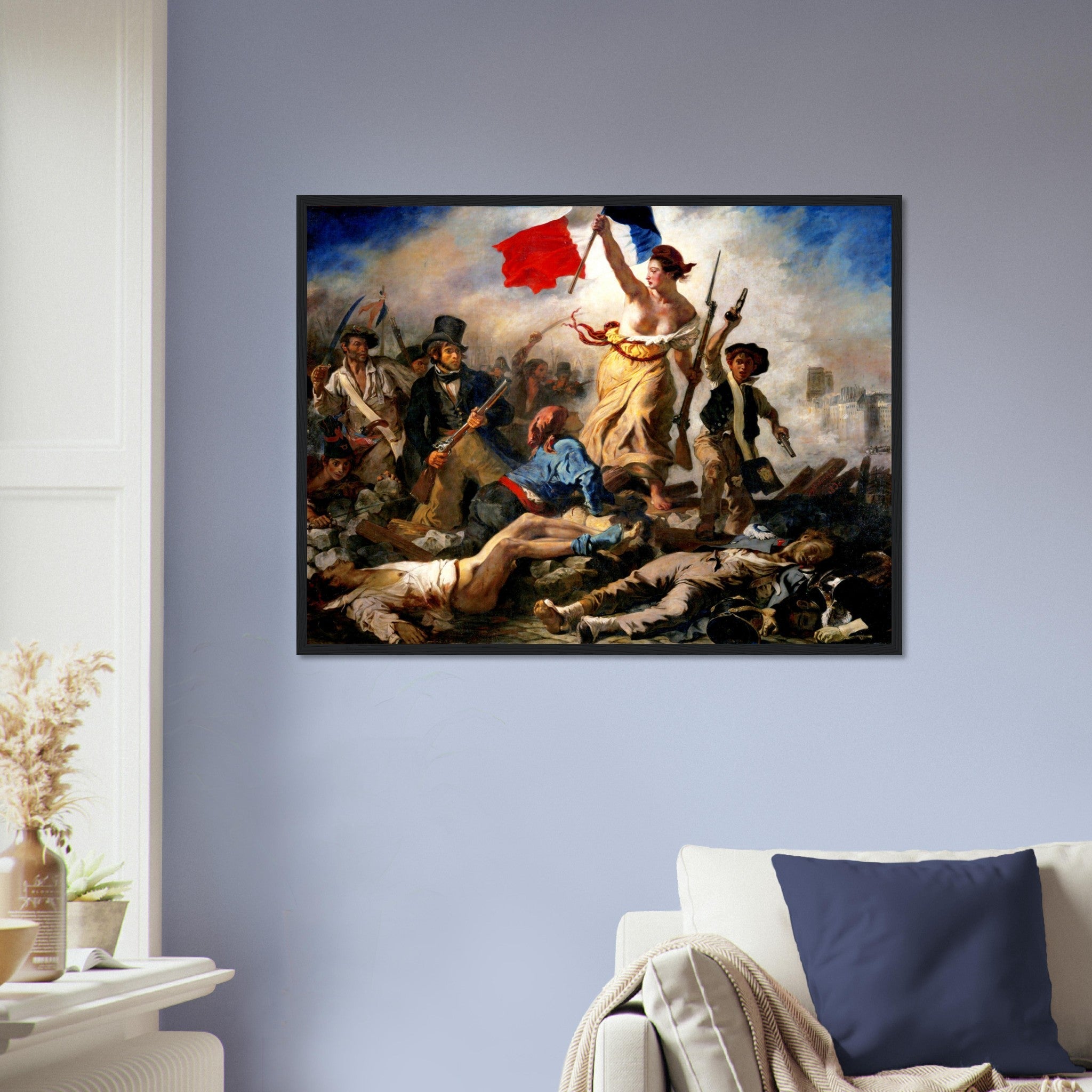 Liberty Leading The People Framed, Eugène Delacroix - Liberty Leading The People Framed Print - WallArtPrints4U