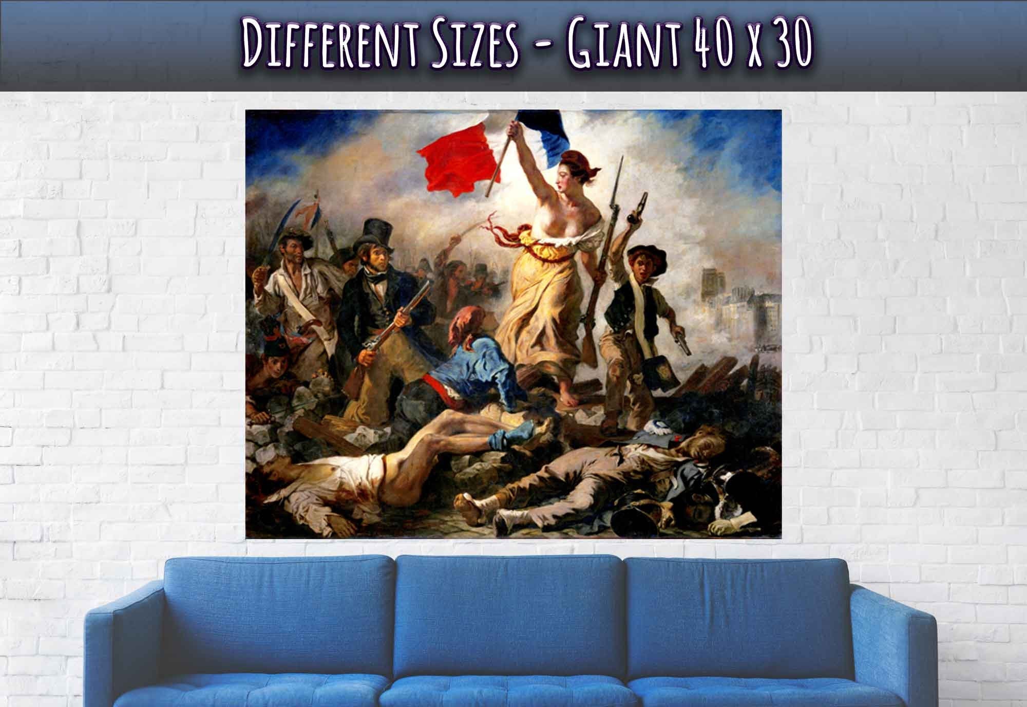 Liberty Leading The People Poster, Eugène Delacroix - Liberty Leading The People Print - WallArtPrints4U