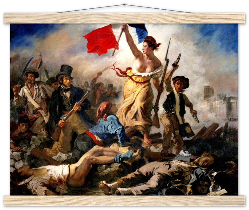 Liberty Leading The People Poster, Eugène Delacroix - Liberty Leading The People Print - WallArtPrints4U