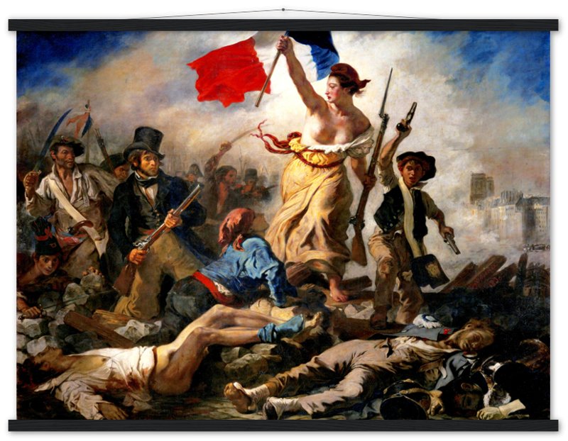 Liberty Leading The People Poster, Eugène Delacroix - Liberty Leading The People Print - WallArtPrints4U