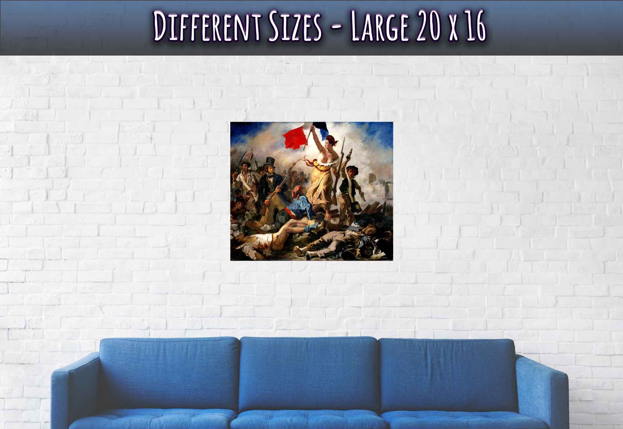 Liberty Leading The People Poster, Eugène Delacroix - Liberty Leading The People Print - WallArtPrints4U