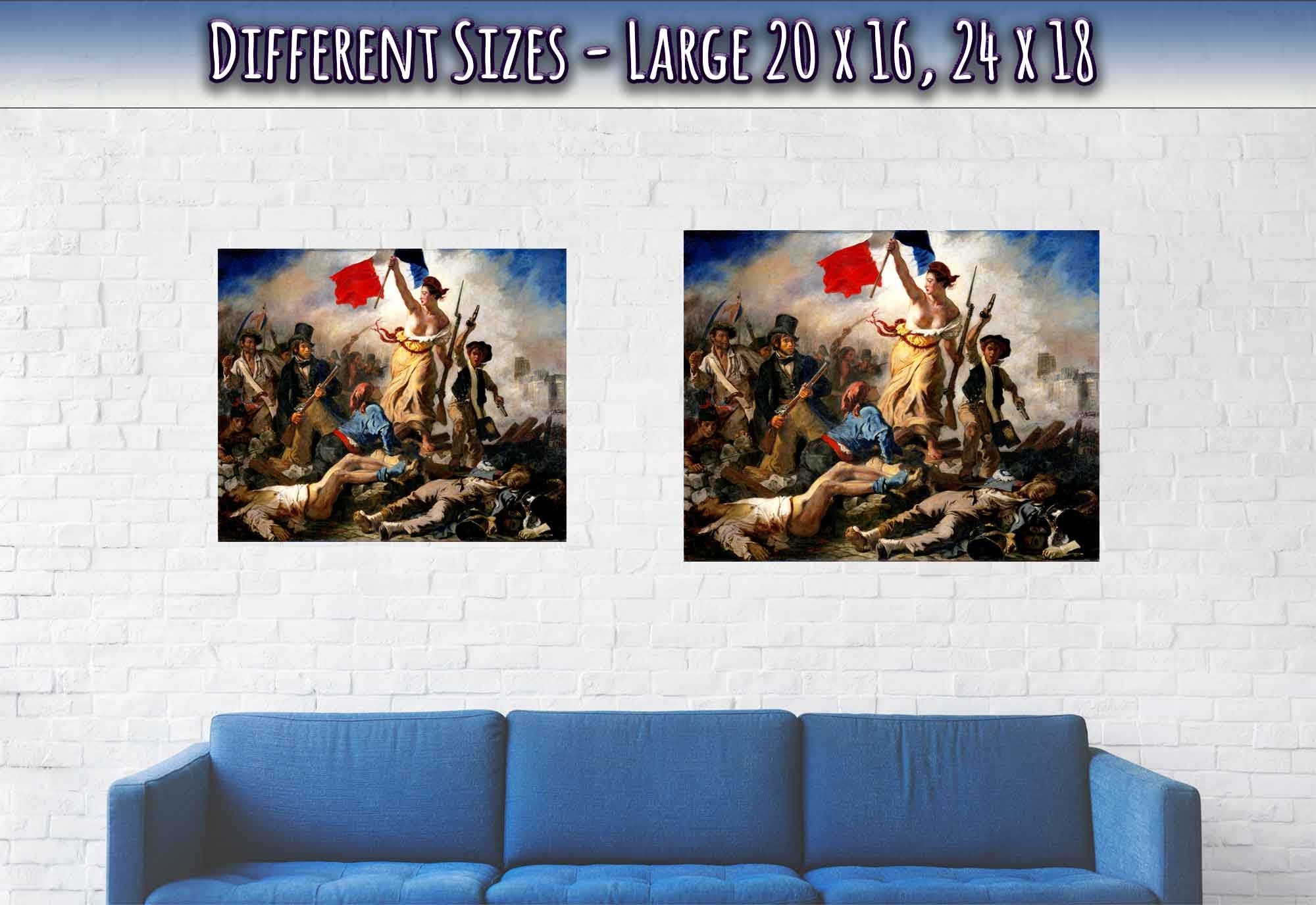 Liberty Leading The People Poster, Eugène Delacroix - Liberty Leading The People Print - WallArtPrints4U