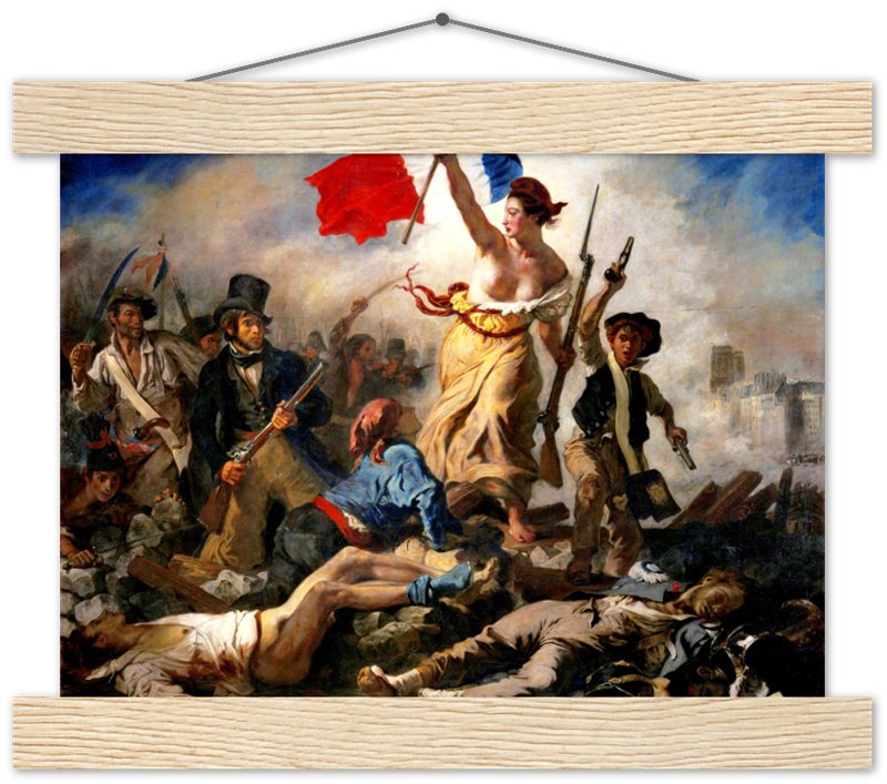 Liberty Leading The People Poster, Eugène Delacroix - Liberty Leading The People Print - WallArtPrints4U