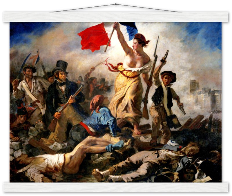 Liberty Leading The People Poster, Eugène Delacroix - Liberty Leading The People Print - WallArtPrints4U