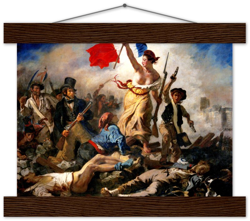 Liberty Leading The People Poster, Eugène Delacroix - Liberty Leading The People Print - WallArtPrints4U