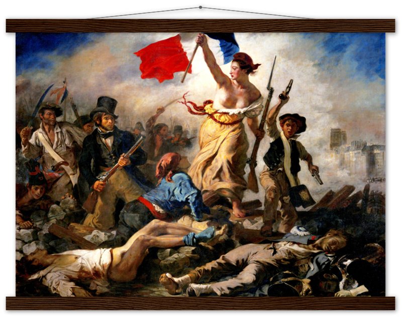 Liberty Leading The People Poster, Eugène Delacroix - Liberty Leading The People Print - WallArtPrints4U