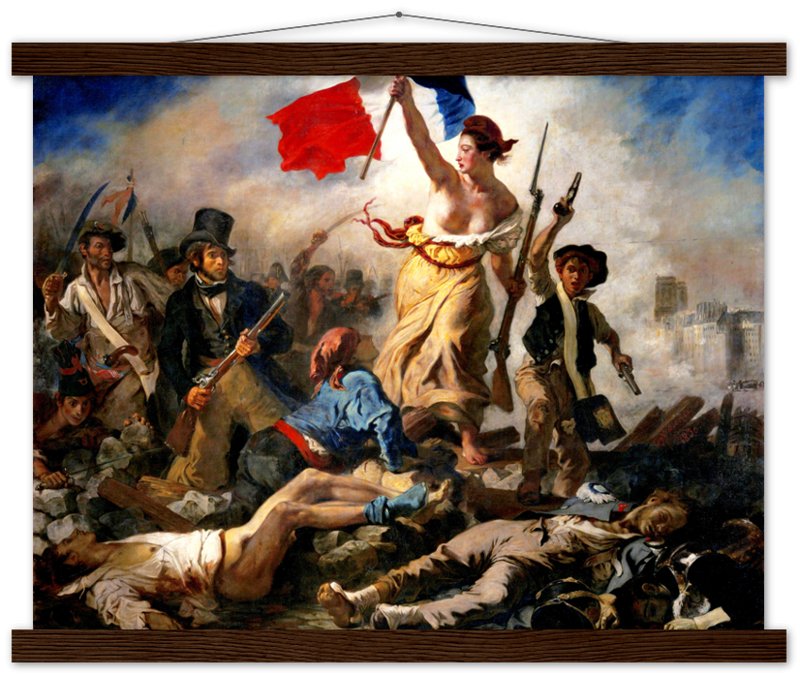 Liberty Leading The People Poster, Eugène Delacroix - Liberty Leading The People Print - WallArtPrints4U