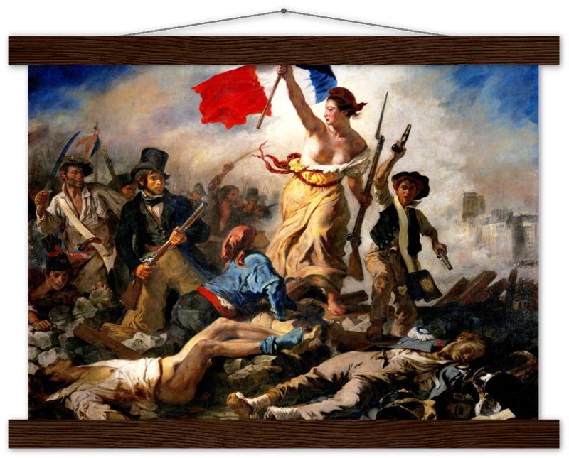 Liberty Leading The People Poster, Eugène Delacroix - Liberty Leading The People Print - WallArtPrints4U