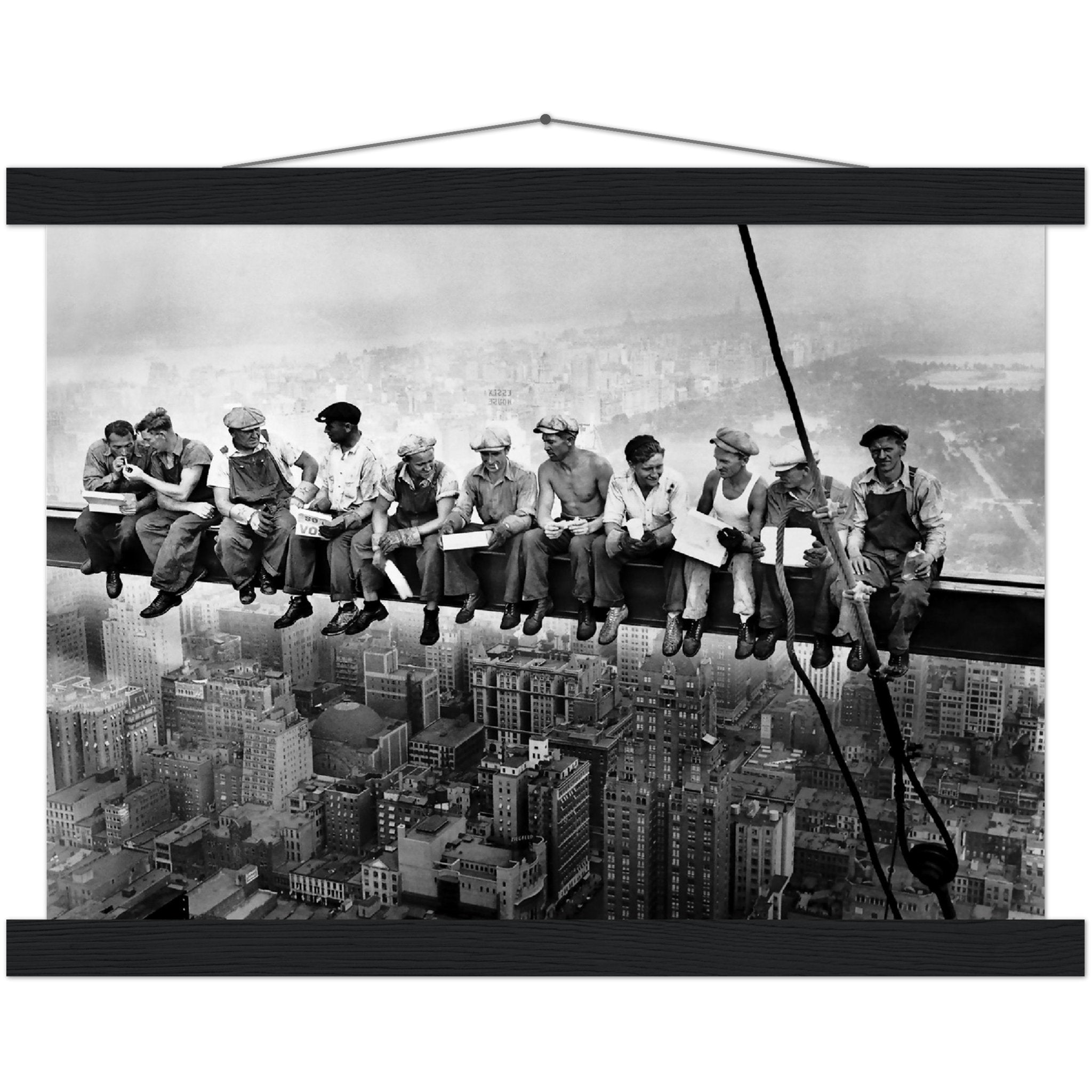 Lunch Atop A Skyscraper Poster, Lunch On A Beam, Vintage Photo 1932 Construction Workers - WallArtPrints4U