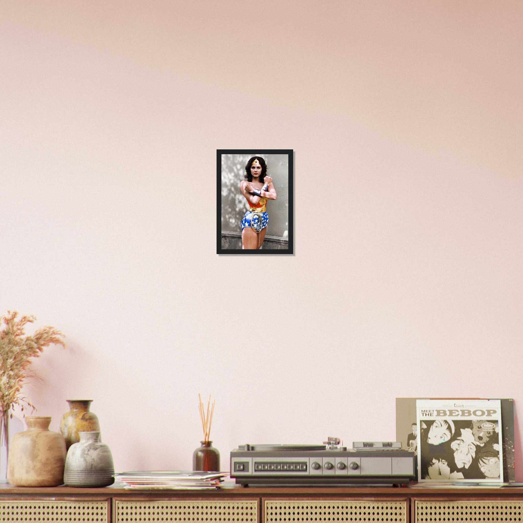Lynda Carter Wonder Woman Framed, Vintage Wonder Woman Photo From 1976 Lynda Carter Wonder Woman Framed Print - WallArtPrints4U
