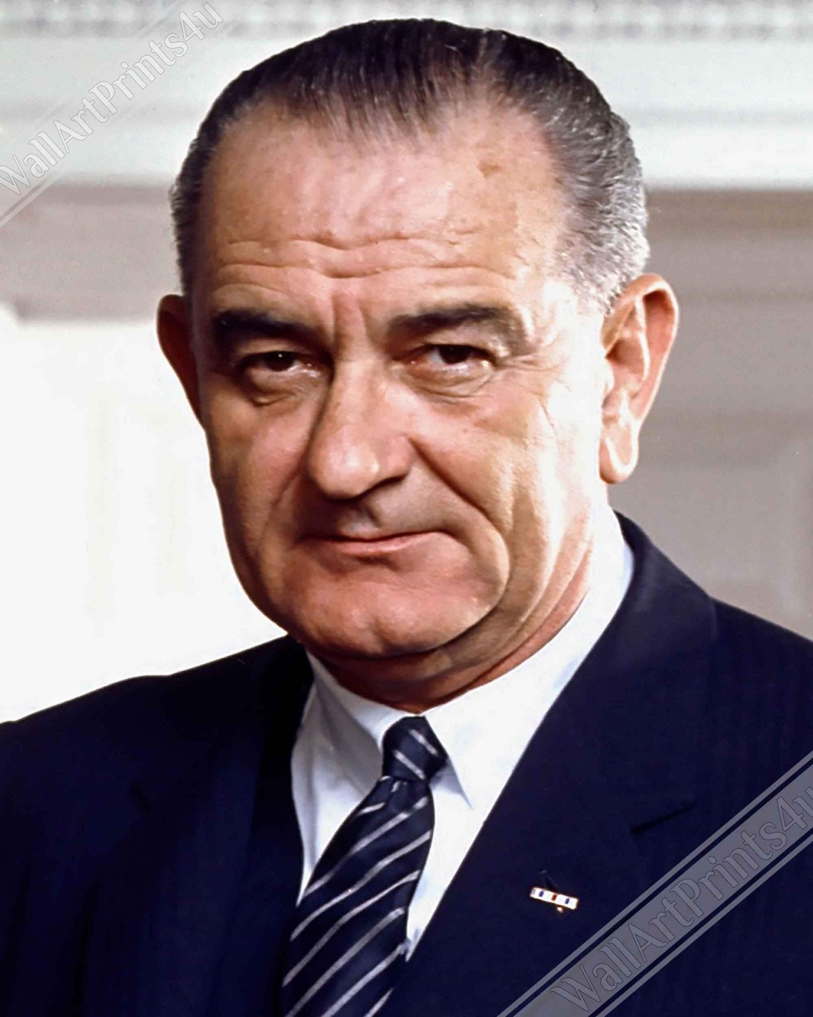 Lyndon B Johnson Framed, 36th President Of These United States, Vintage Photo Portrait - Lyndon B Johnson Framed Print UK, EU USA Domestic Shipping - WallArtPrints4U