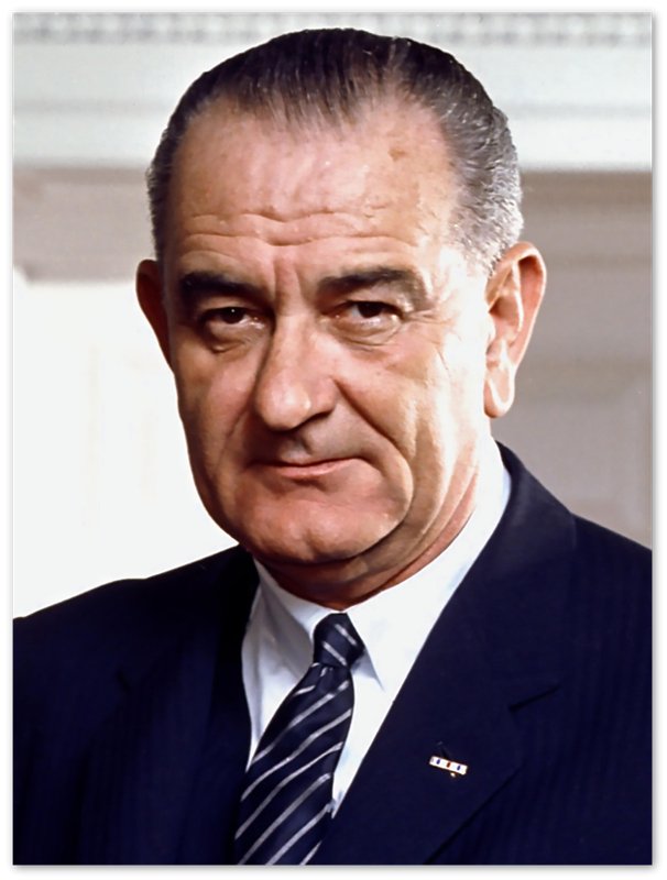 Lyndon B Johnson Poster, 36th President Of These United States, Vintage Photo Portrait - Lyndon B Johnson Print - WallArtPrints4U