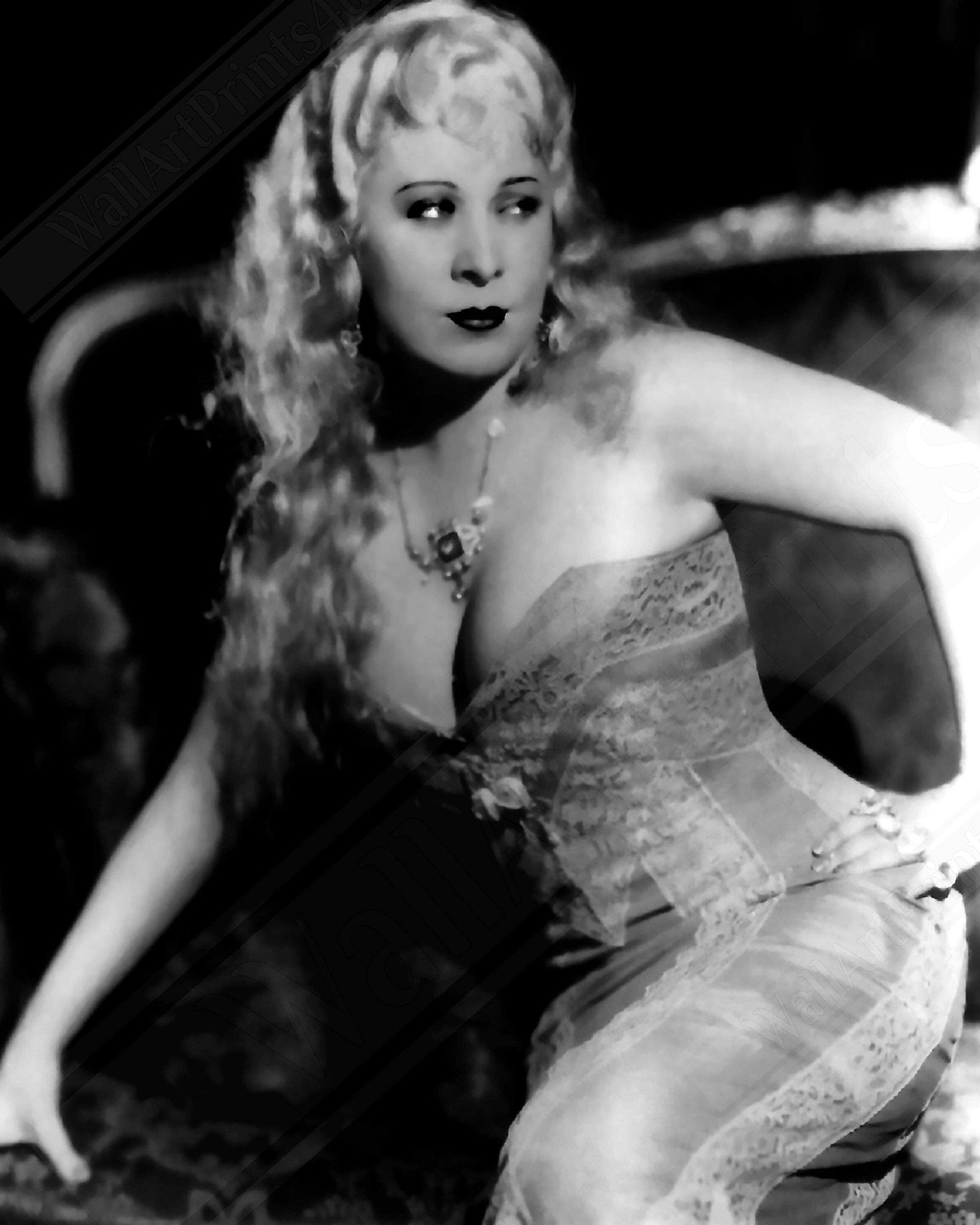 Mae West Framed, Statue Of Libido, She Done Him Wrong Vintage Photo, Rita Hayworth Framed Print, Silver Screen Star - WallArtPrints4U