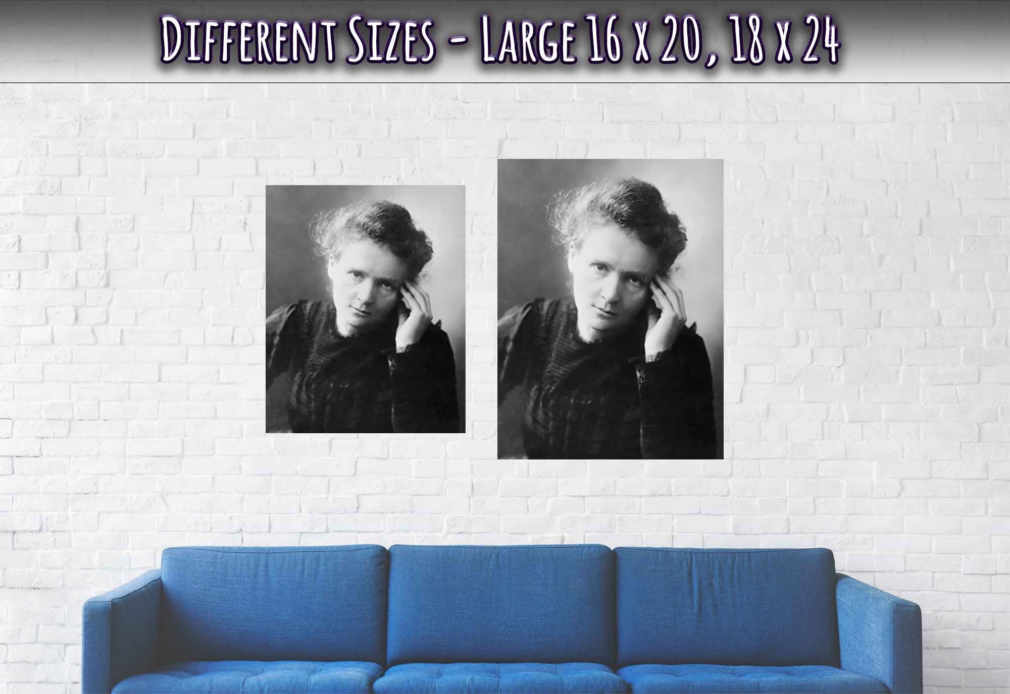 Marie Curie Poster, Female Nobel Prize Winner Twice Over, Vintage Photo - Iconic Marie Curie Print - WallArtPrints4U