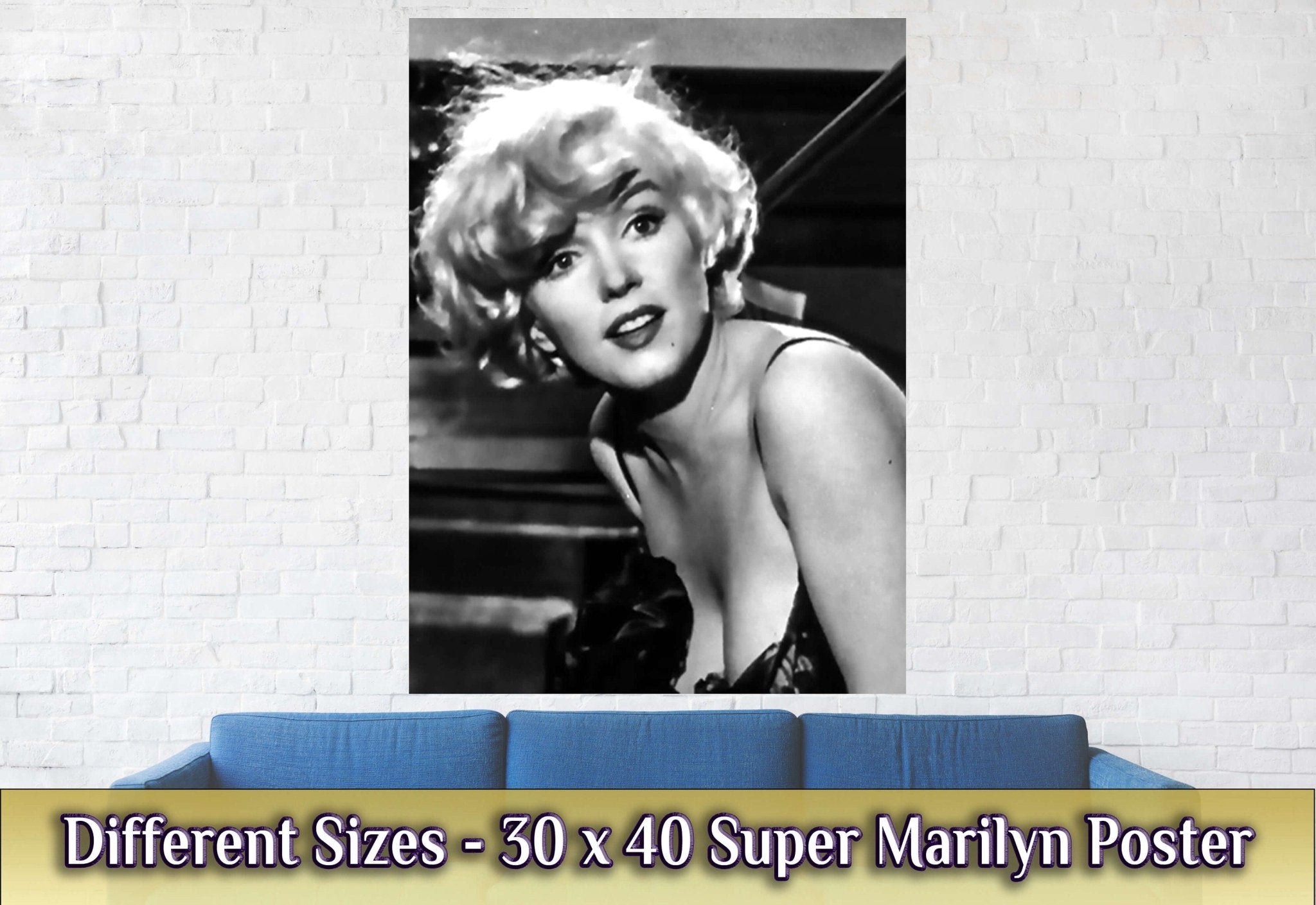 Marilyn Monroe Poster, Sex Symbol, Vintage Rare Photo - Some Like It Hot, Marily Monroe Print - WallArtPrints4U