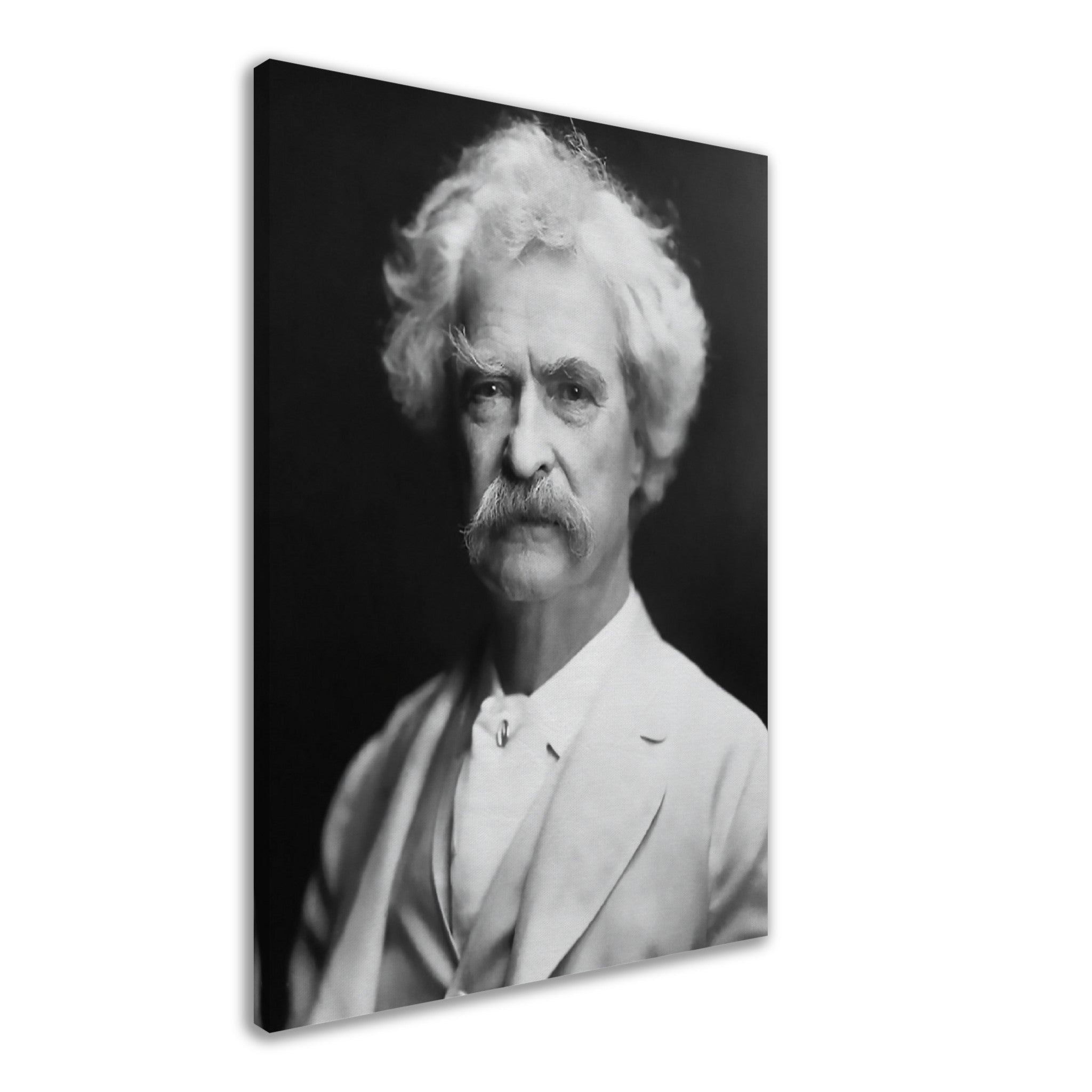 Mark Twain Canvas, American Writer Humorist - Iconic Mark Twain Canvas Print - Legend Of Literature - WallArtPrints4U