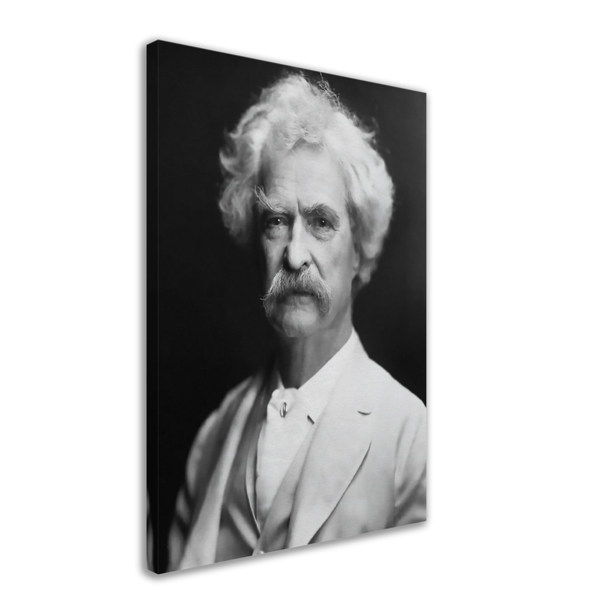 Mark Twain Canvas, American Writer Humorist - Iconic Mark Twain Canvas Print - Legend Of Literature - WallArtPrints4U