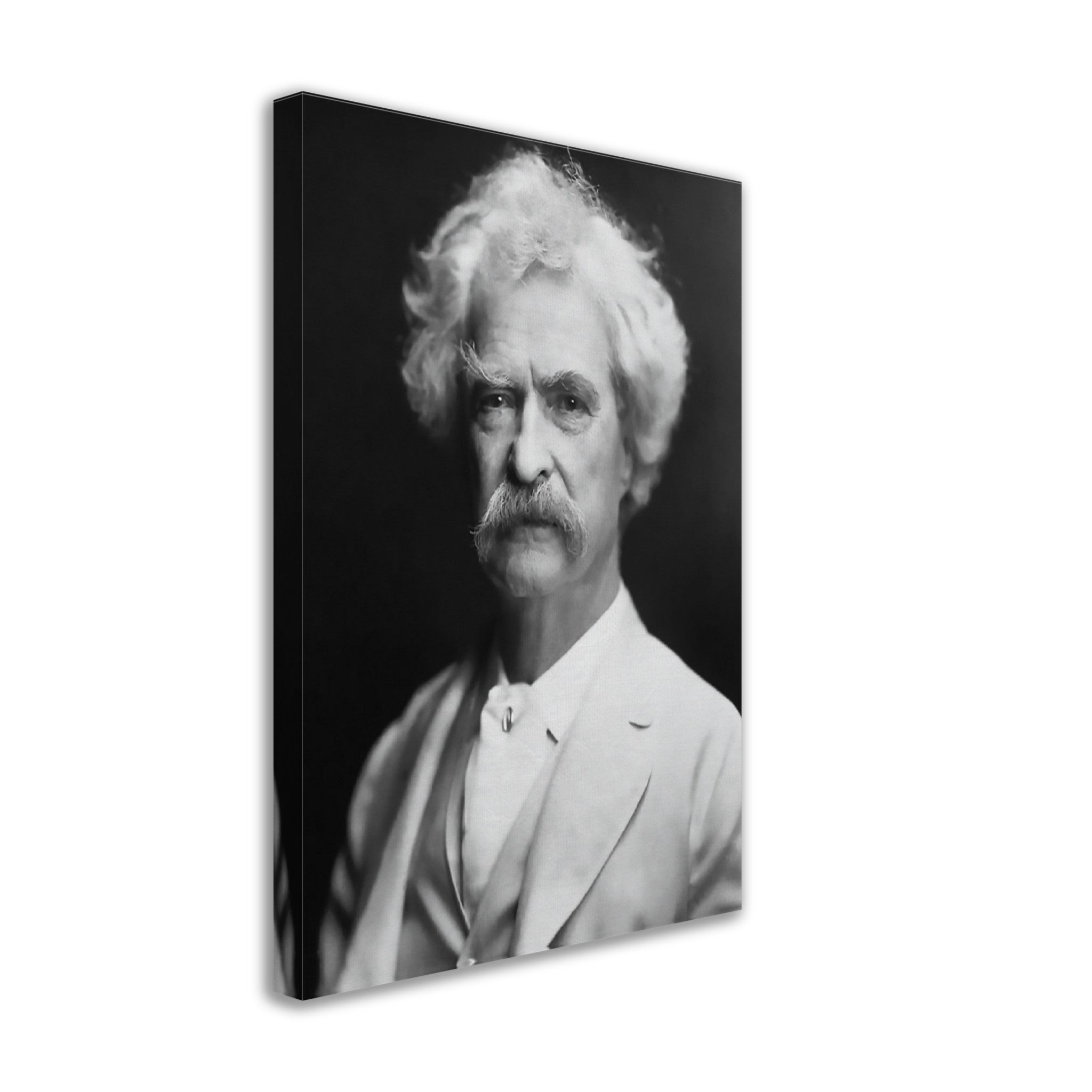 Mark Twain Canvas, American Writer Humorist - Iconic Mark Twain Canvas Print - Legend Of Literature - WallArtPrints4U