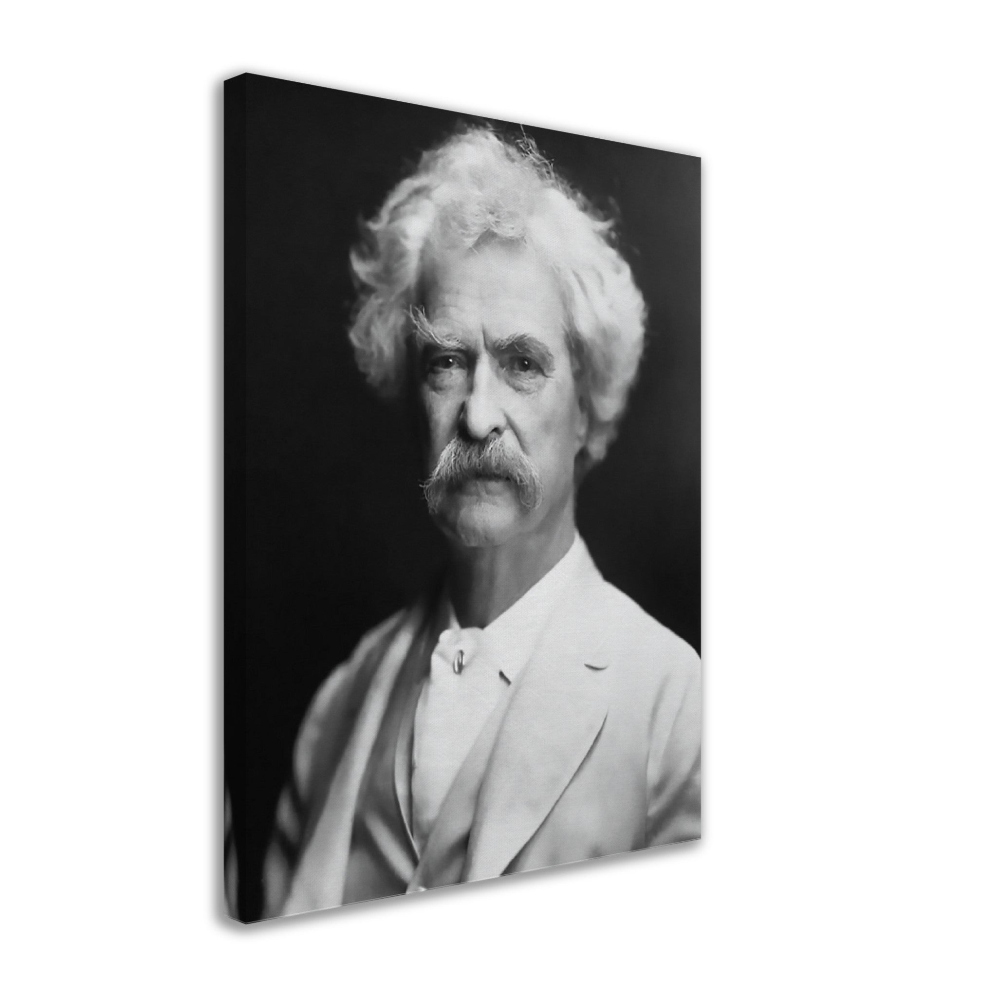 Mark Twain Canvas, American Writer Humorist - Iconic Mark Twain Canvas Print - Legend Of Literature - WallArtPrints4U