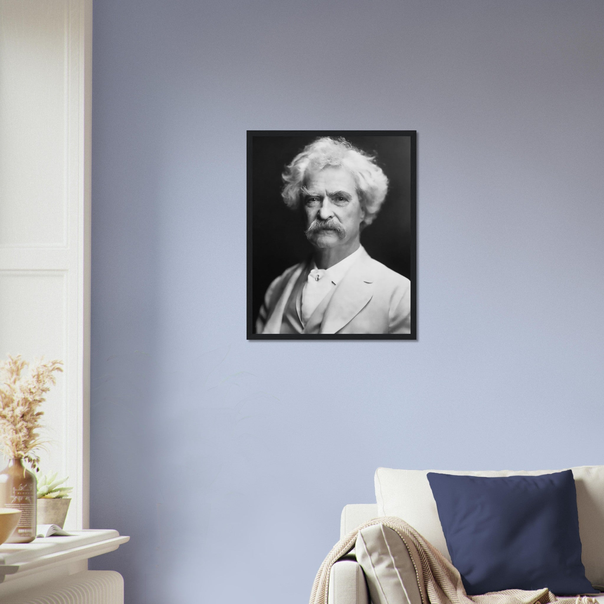 Mark Twain Framed, American Writer Humorist - Iconic Mark Twain Framed Print - Legend Of Literature - WallArtPrints4U