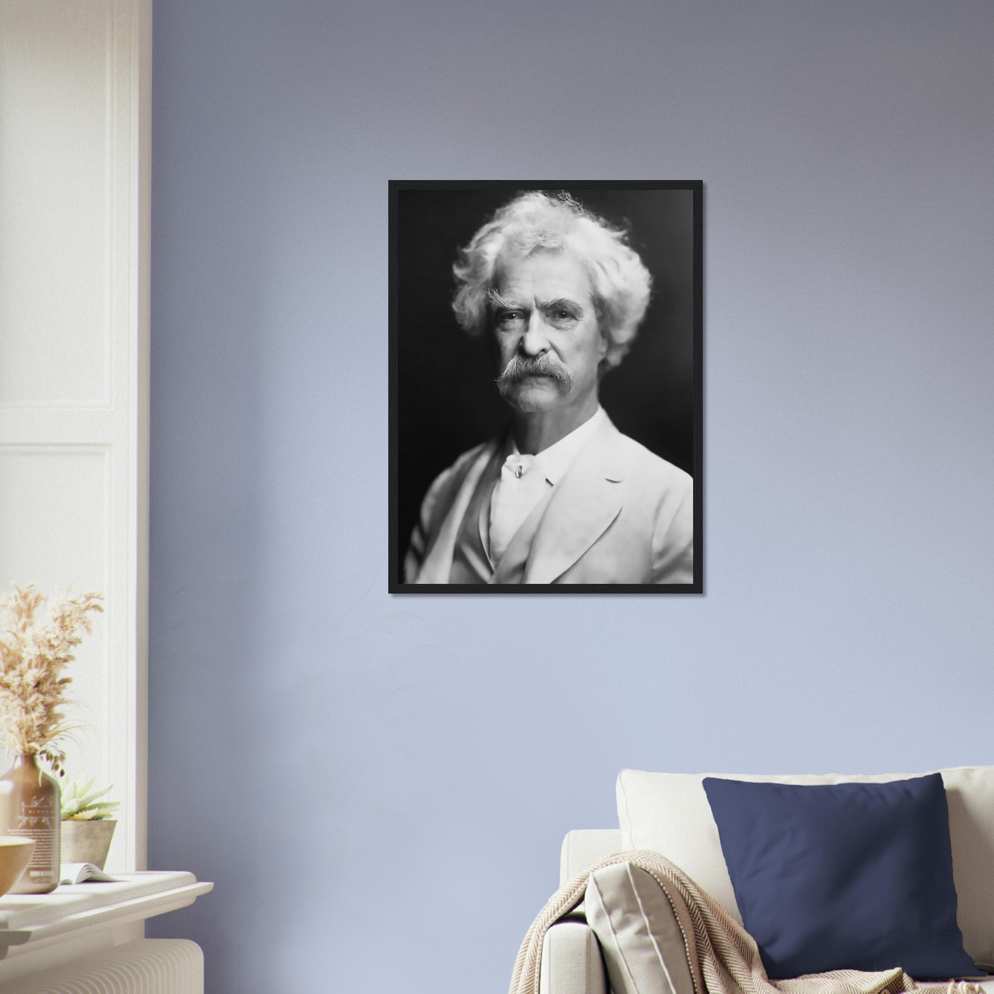 Mark Twain Framed, American Writer Humorist - Iconic Mark Twain Framed Print - Legend Of Literature - WallArtPrints4U