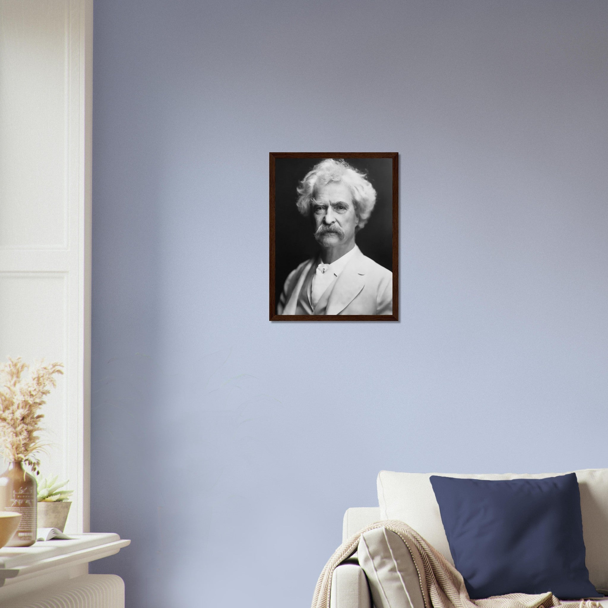 Mark Twain Framed, American Writer Humorist - Iconic Mark Twain Framed Print - Legend Of Literature - WallArtPrints4U