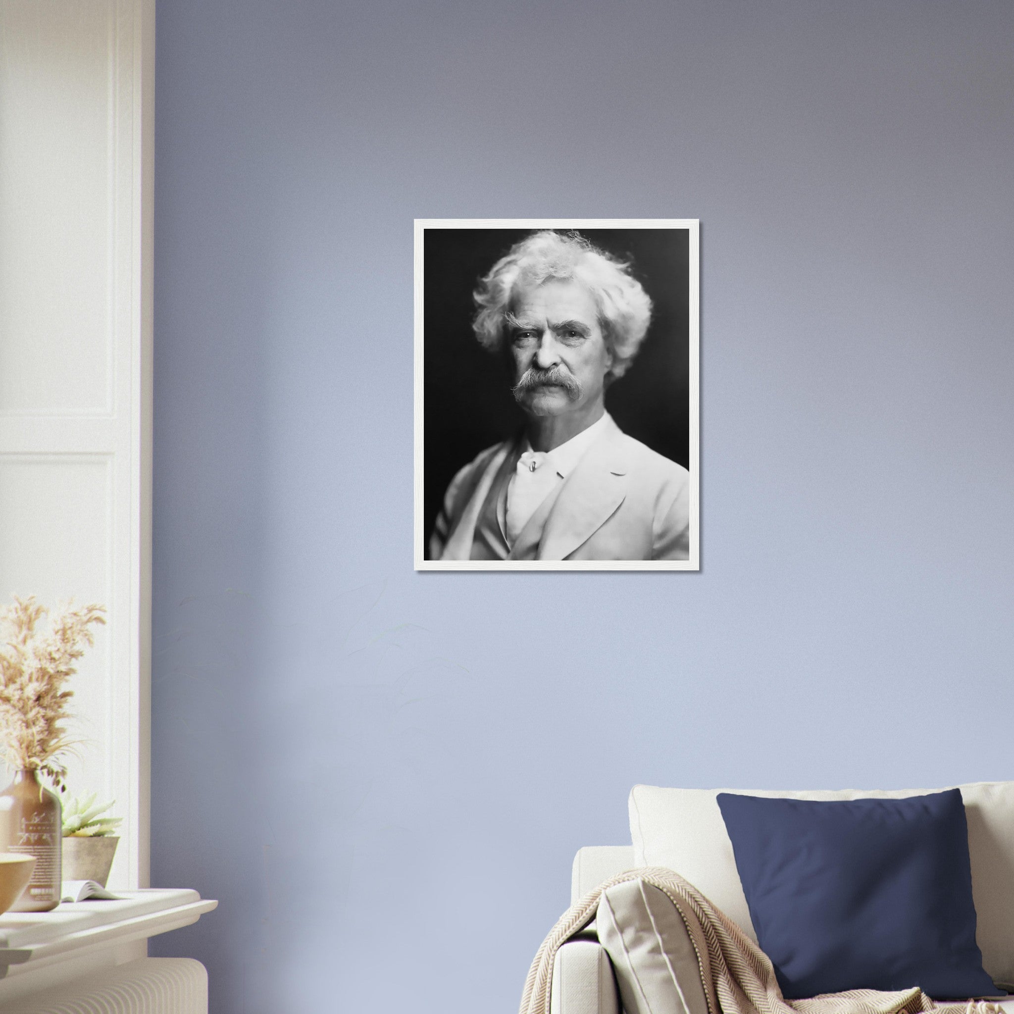 Mark Twain Framed, American Writer Humorist - Iconic Mark Twain Framed Print - Legend Of Literature - WallArtPrints4U