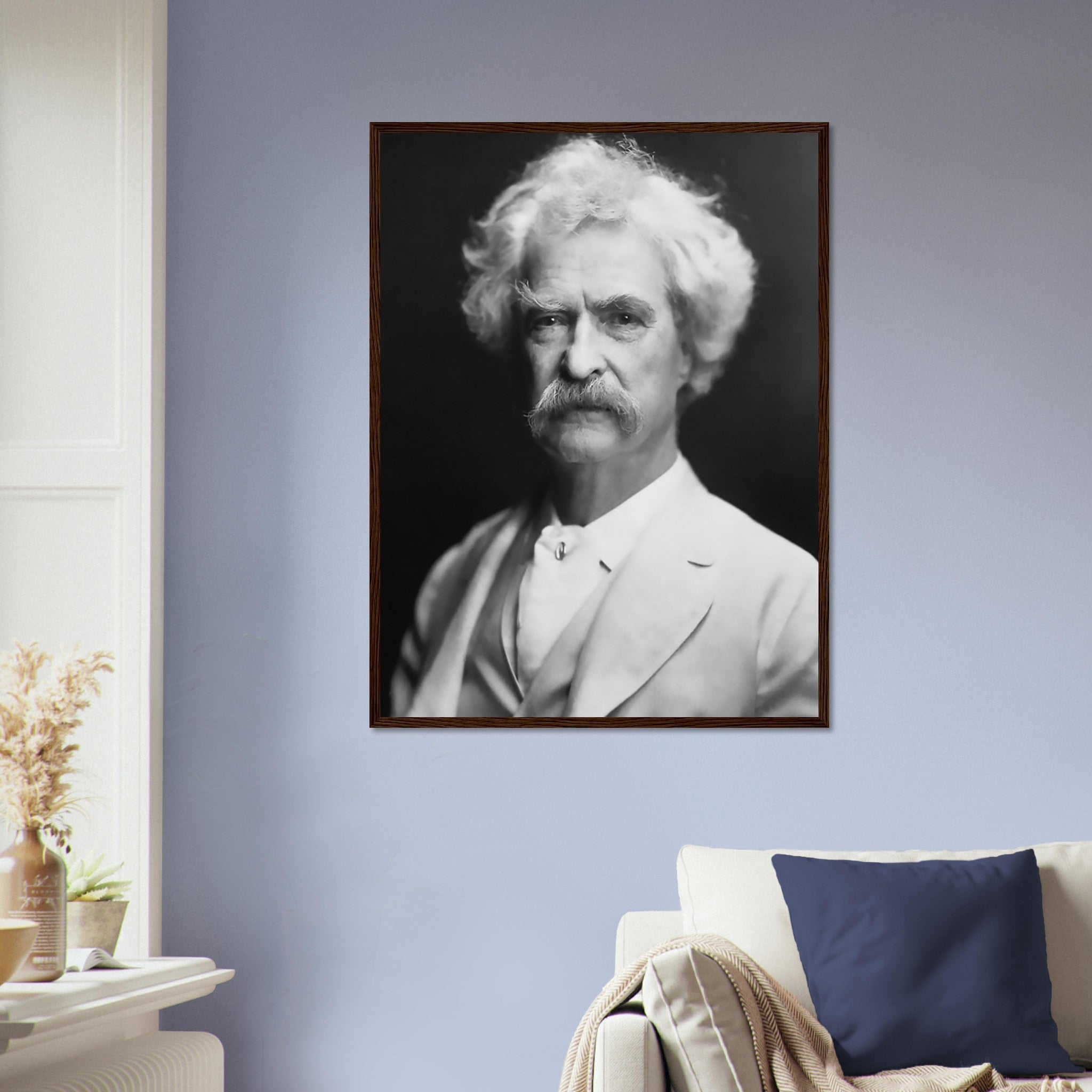 Mark Twain Framed, American Writer Humorist - Iconic Mark Twain Framed Print - Legend Of Literature - WallArtPrints4U