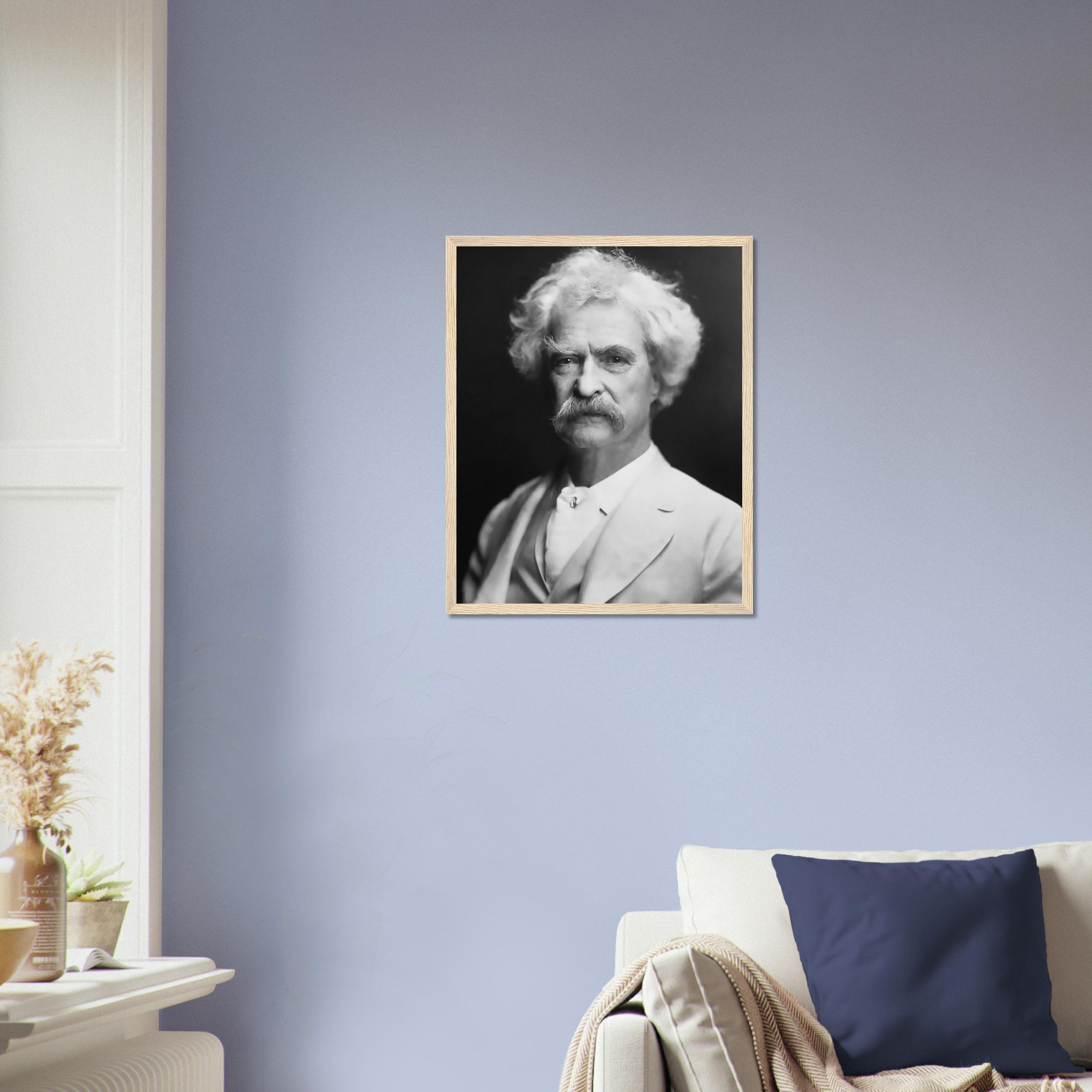 Mark Twain Framed, American Writer Humorist - Iconic Mark Twain Framed Print - Legend Of Literature - WallArtPrints4U