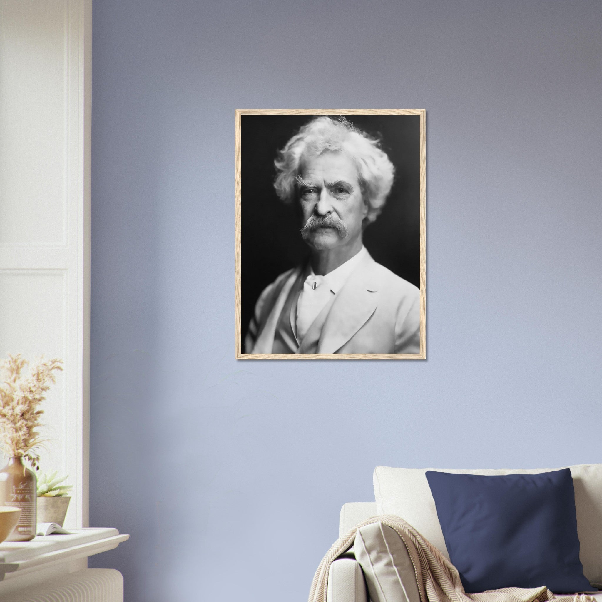 Mark Twain Framed, American Writer Humorist - Iconic Mark Twain Framed Print - Legend Of Literature - WallArtPrints4U