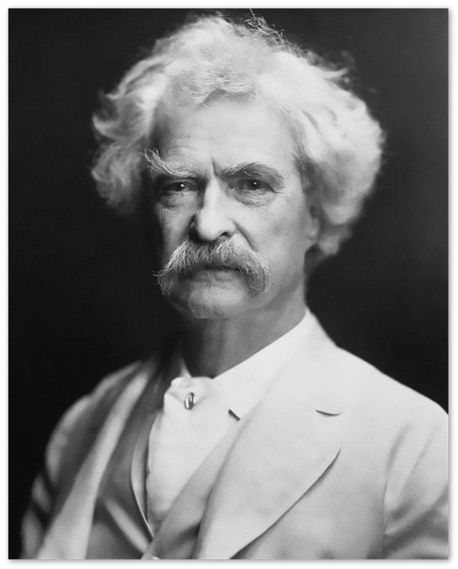 Mark Twain Poster, American Writer Humorist - Iconic Mark Twain Print - Legend Of Literature - WallArtPrints4U