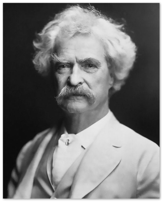 Mark Twain Poster, American Writer Humorist - Iconic Mark Twain Print - Legend Of Literature - WallArtPrints4U