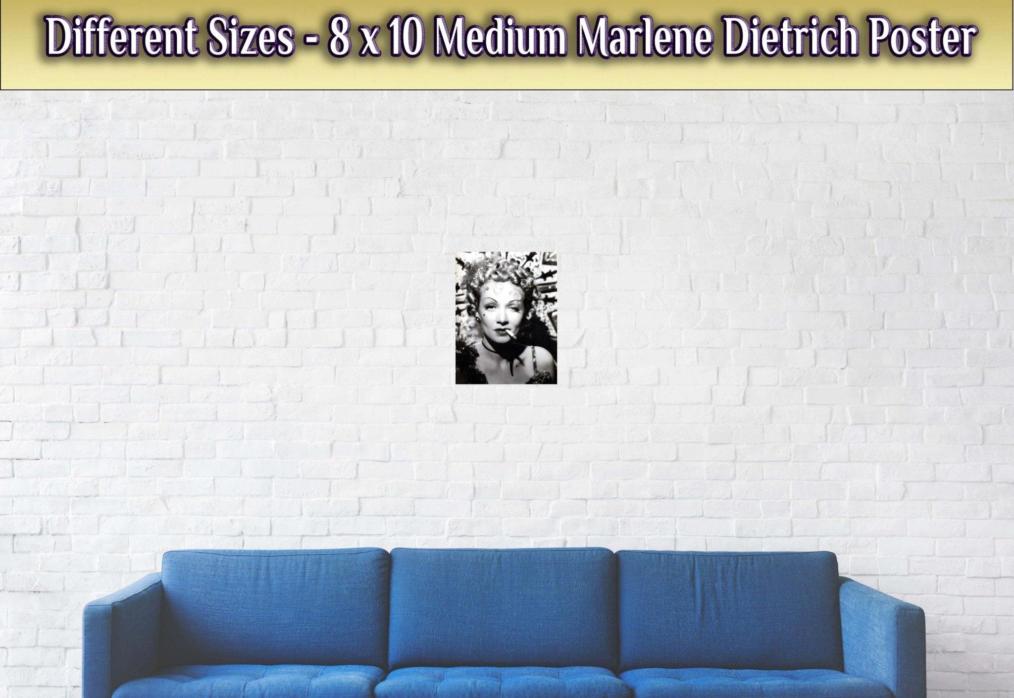 Marlene Dietrich Poster, Caberet Singer, Vintage Photo - Iconic Marlene Dietrich Print - Hollywood Silver Screen Star - WallArtPrints4U