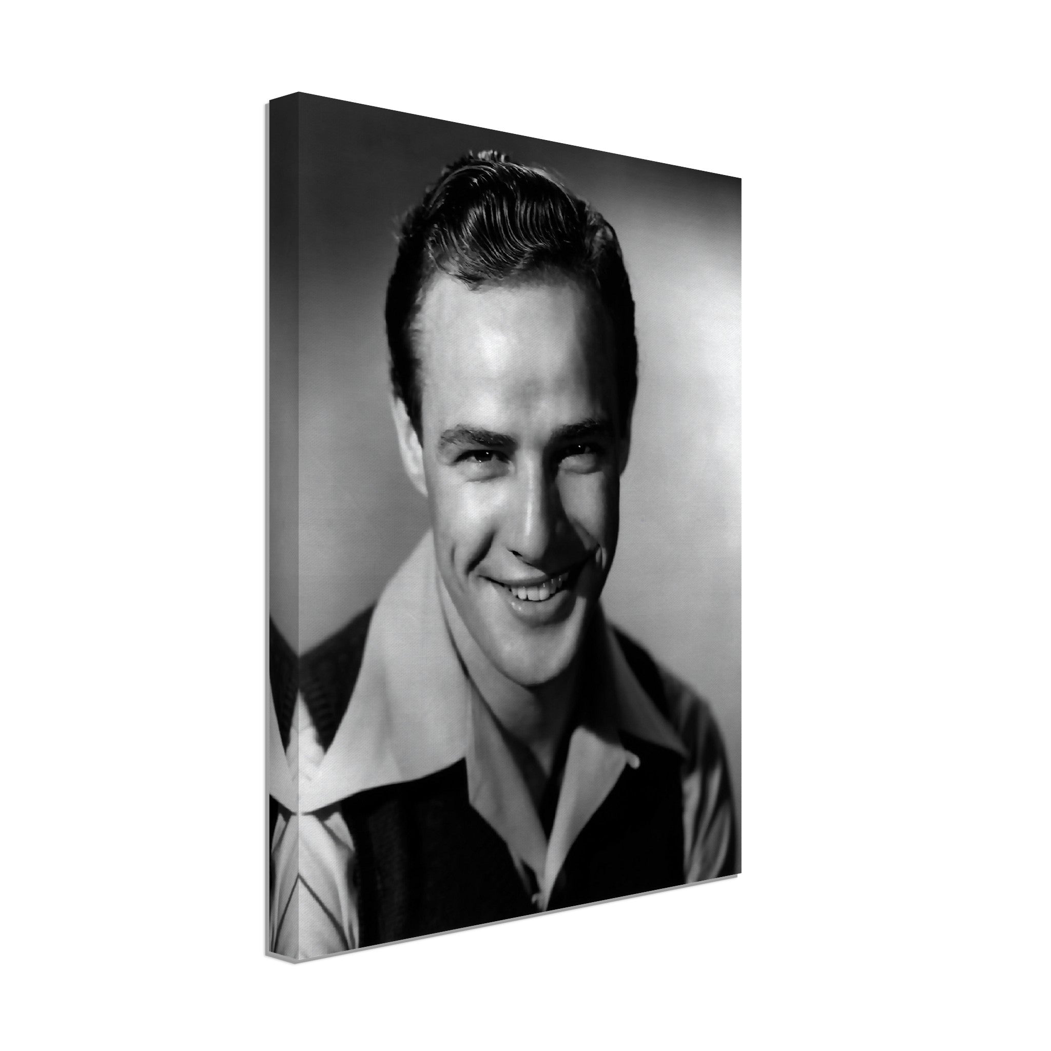 Marlon Brando Canvas, Mr Mumbles, Vintage Photo - Iconic Marlon Brando Canvas Print - Hollywood Silver Screen Star - WallArtPrints4U