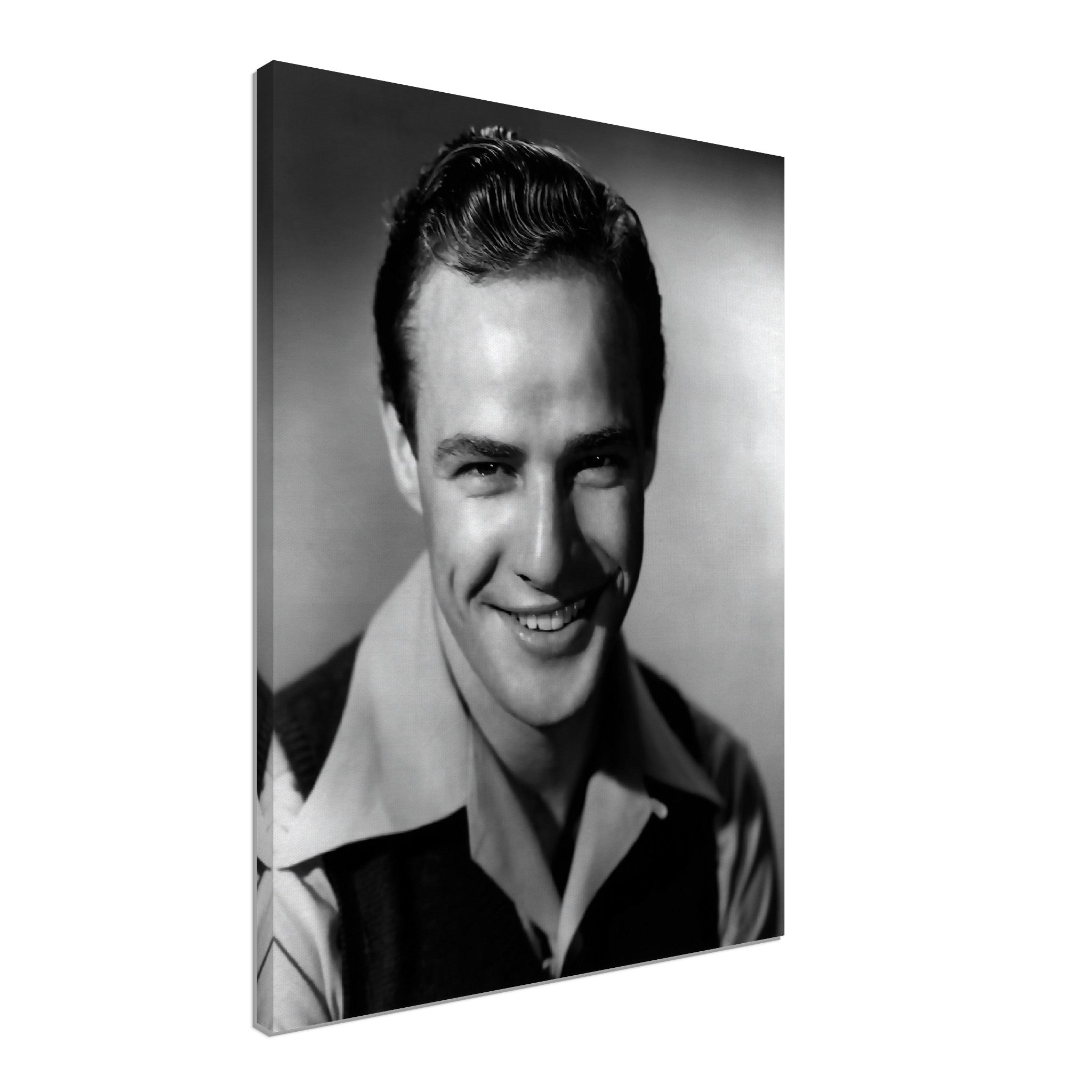 Marlon Brando Canvas, Mr Mumbles, Vintage Photo - Iconic Marlon Brando Canvas Print - Hollywood Silver Screen Star - WallArtPrints4U
