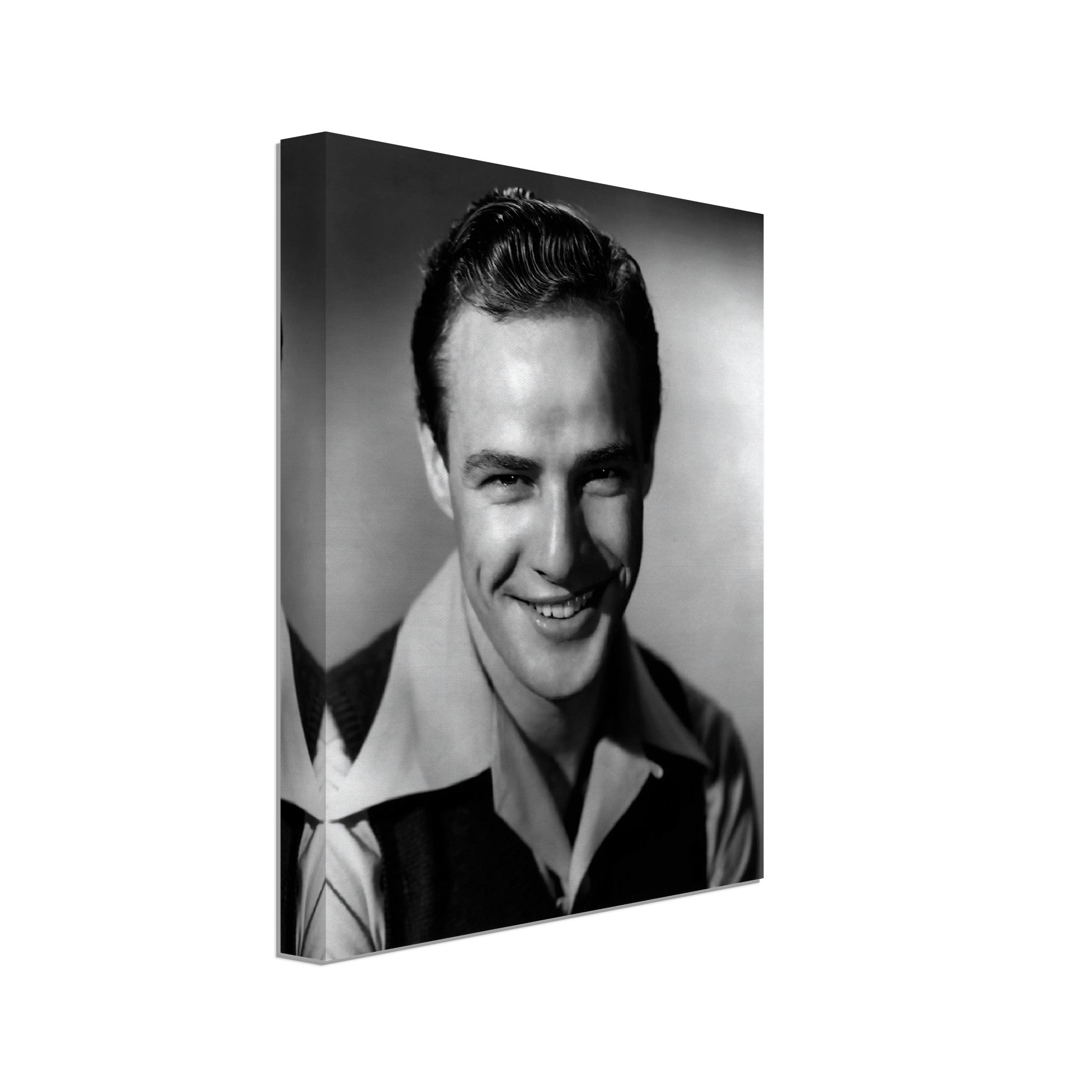 Marlon Brando Canvas, Mr Mumbles, Vintage Photo - Iconic Marlon Brando Canvas Print - Hollywood Silver Screen Star - WallArtPrints4U