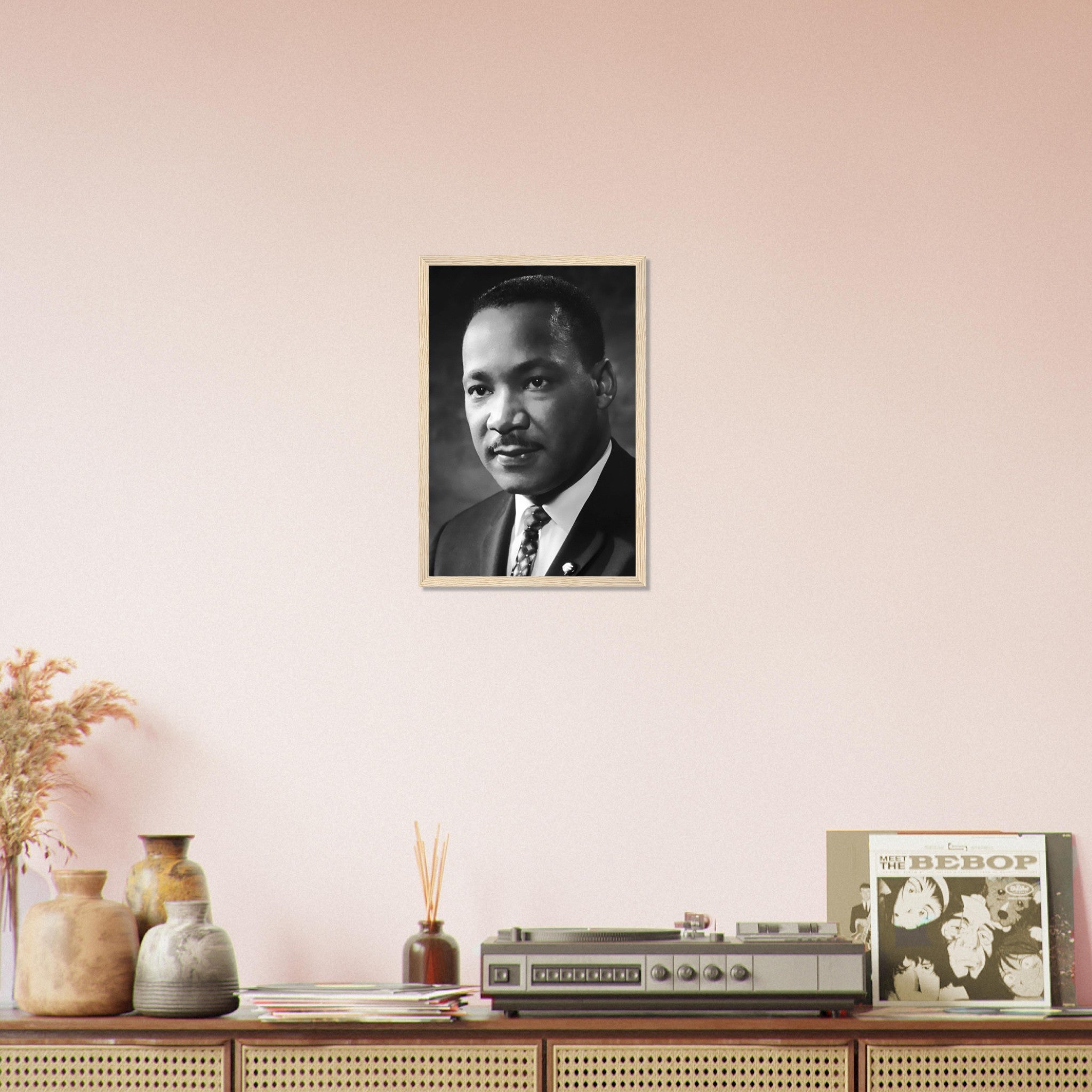Martin Luther King Framed, Powerful Equality Orator, Vintage Photo - Iconic Martin Luther King Framed Print - Nobel Peace Prize Winner - WallArtPrints4U