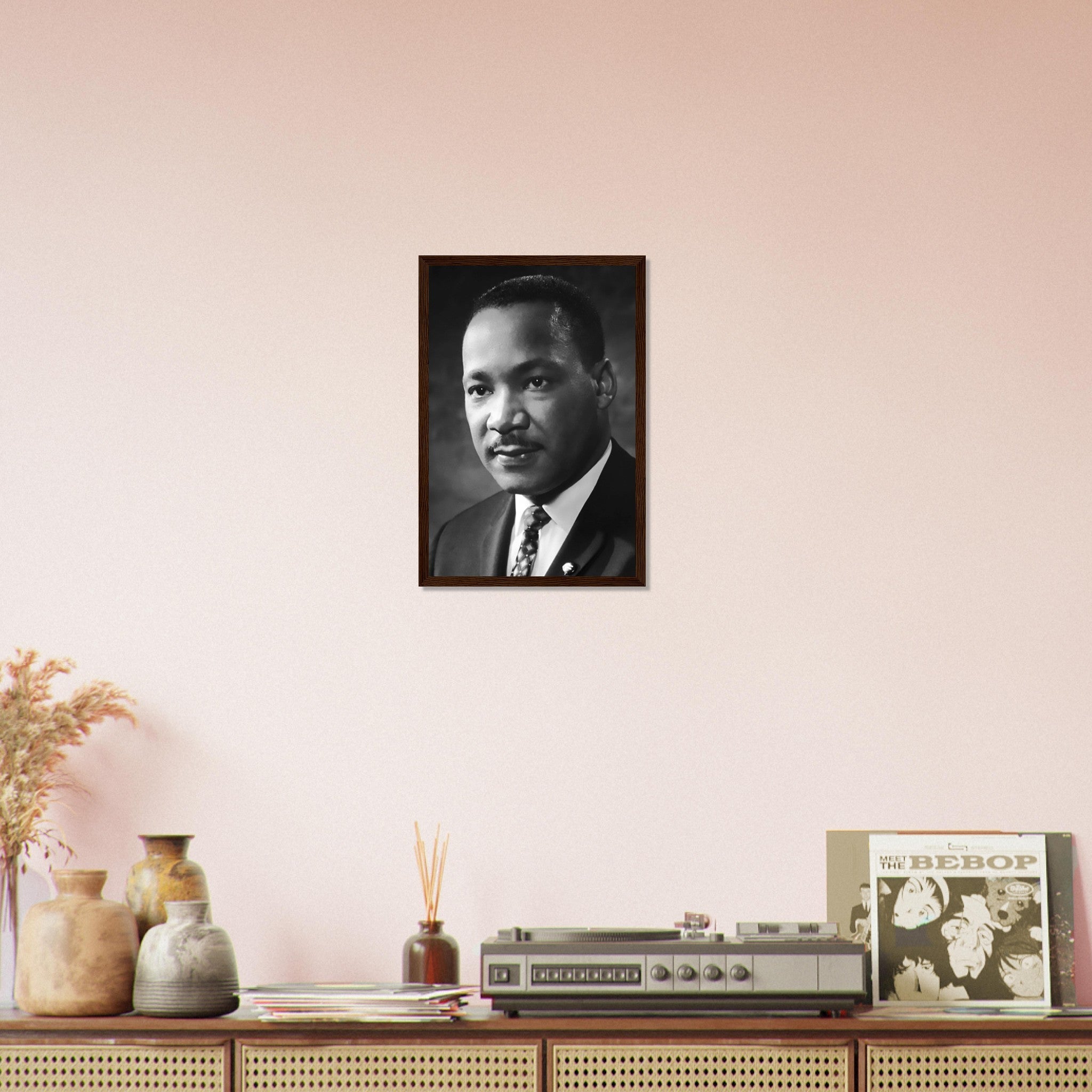 Martin Luther King Framed, Powerful Equality Orator, Vintage Photo - Iconic Martin Luther King Framed Print - Nobel Peace Prize Winner - WallArtPrints4U