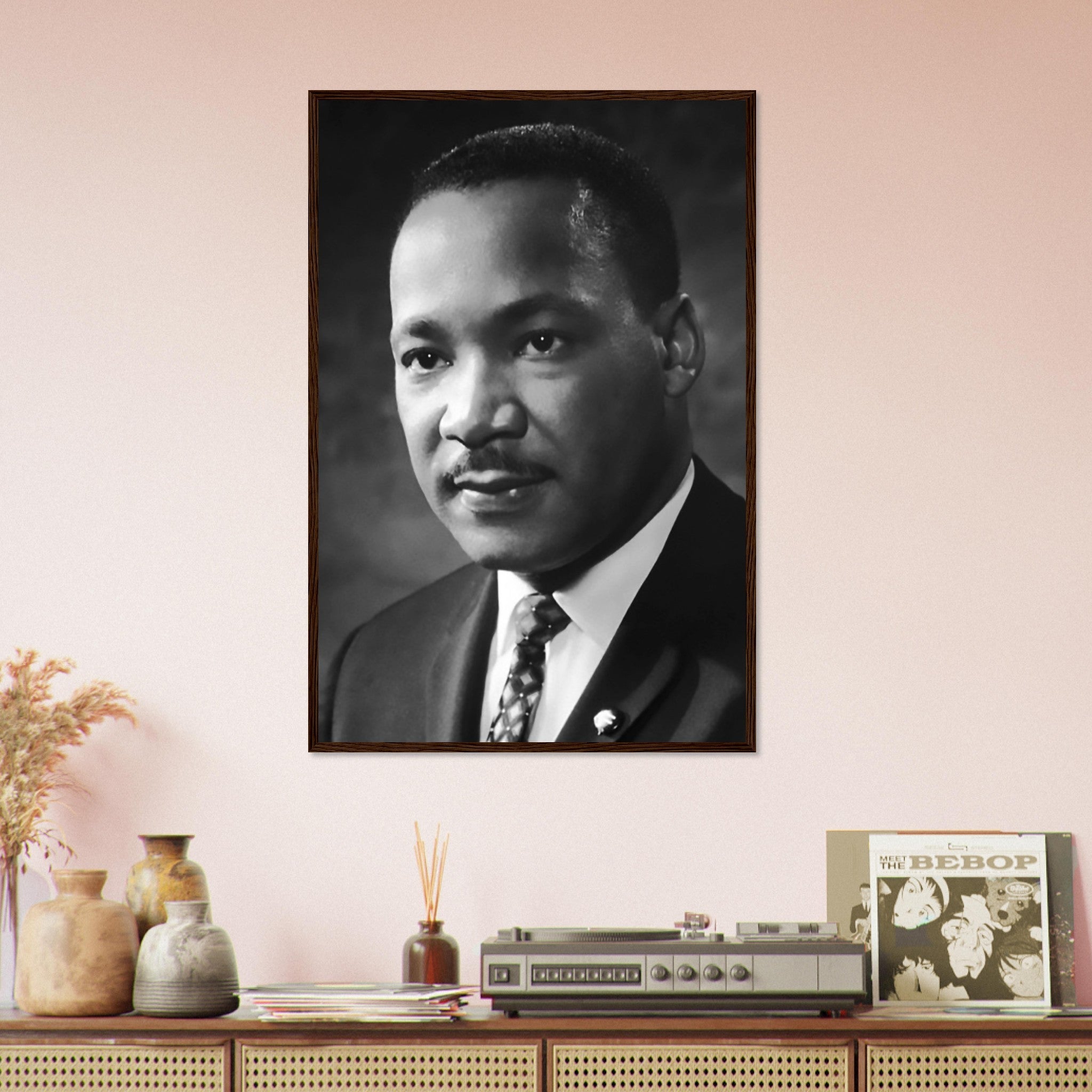 Martin Luther King Framed, Powerful Equality Orator, Vintage Photo - Iconic Martin Luther King Framed Print - Nobel Peace Prize Winner - WallArtPrints4U
