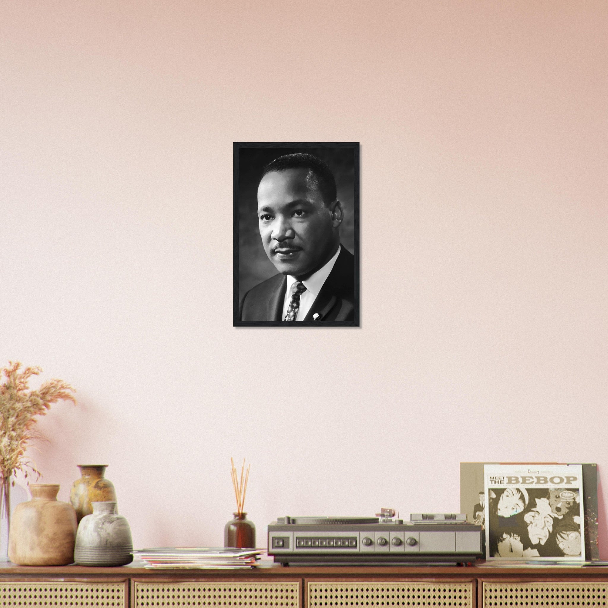 Martin Luther King Framed, Powerful Equality Orator, Vintage Photo - Iconic Martin Luther King Framed Print - Nobel Peace Prize Winner - WallArtPrints4U