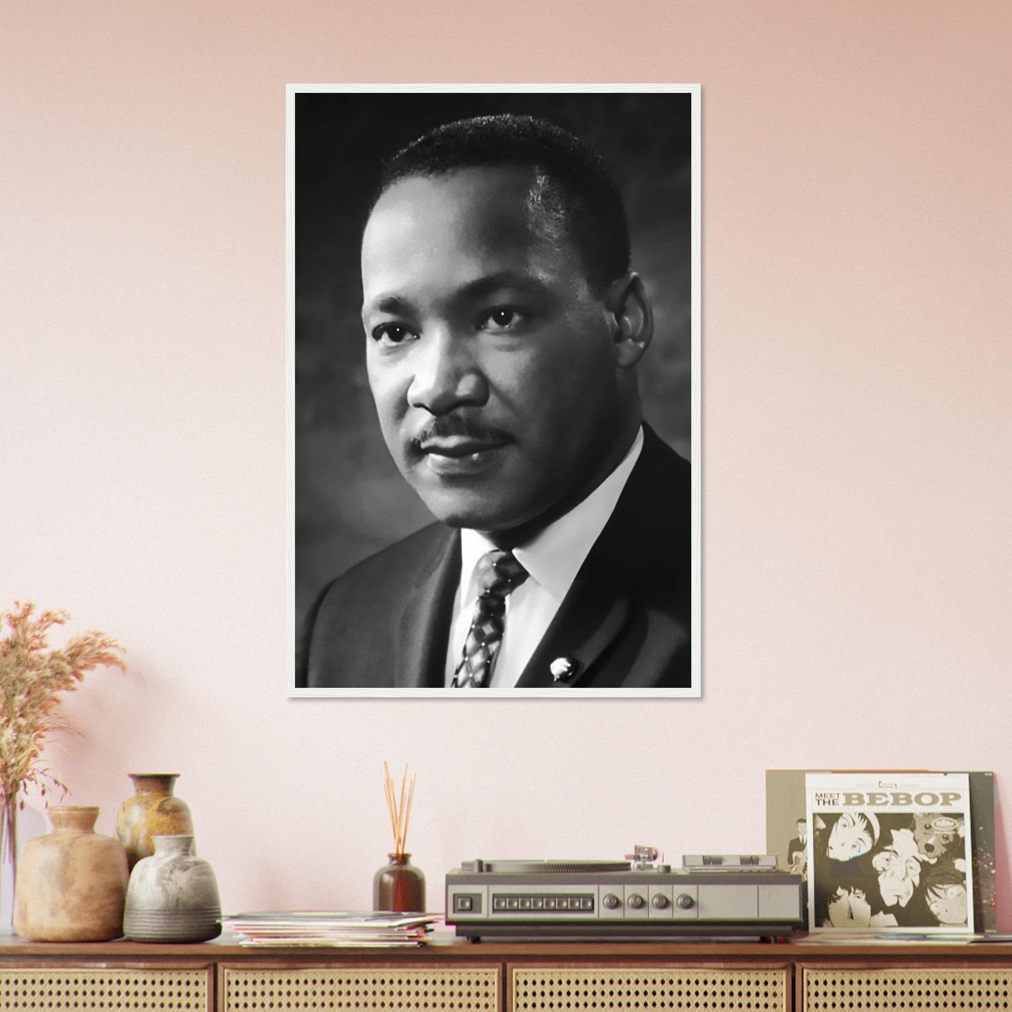 Martin Luther King Framed, Powerful Equality Orator, Vintage Photo - Iconic Martin Luther King Framed Print - Nobel Peace Prize Winner - WallArtPrints4U