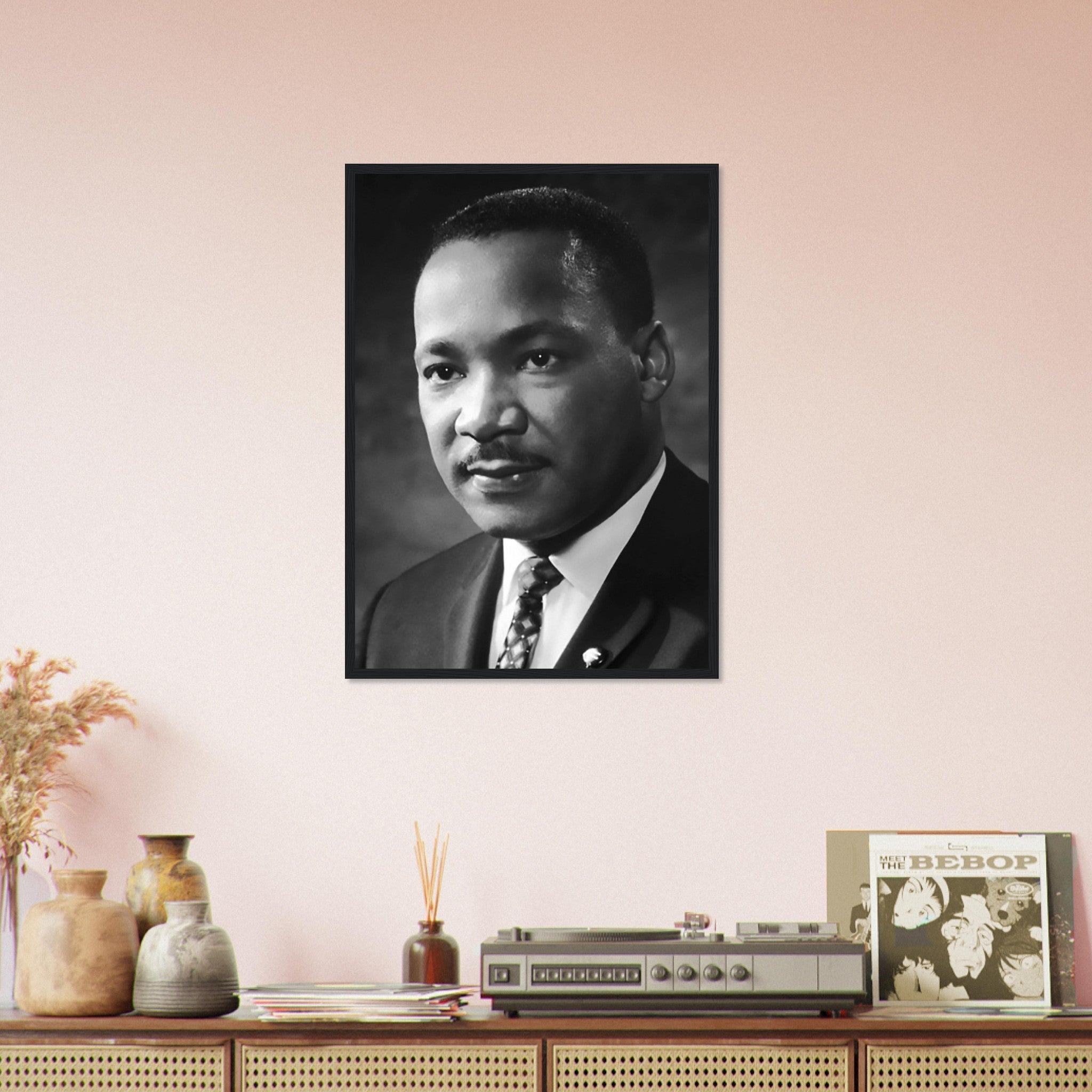 Martin Luther King Framed, Powerful Equality Orator, Vintage Photo - Iconic Martin Luther King Framed Print - Nobel Peace Prize Winner - WallArtPrints4U