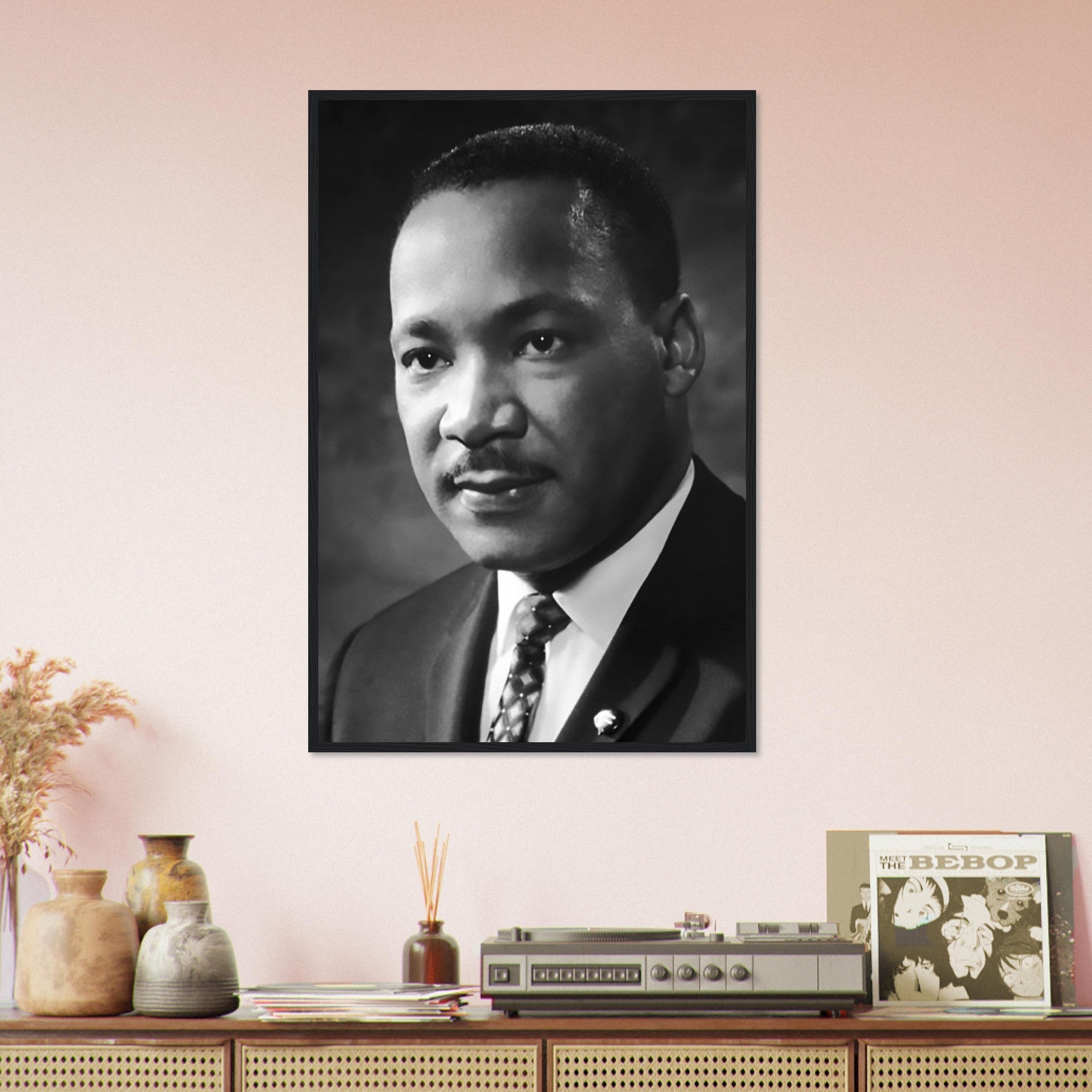 Martin Luther King Framed, Powerful Equality Orator, Vintage Photo - Iconic Martin Luther King Framed Print - Nobel Peace Prize Winner - WallArtPrints4U