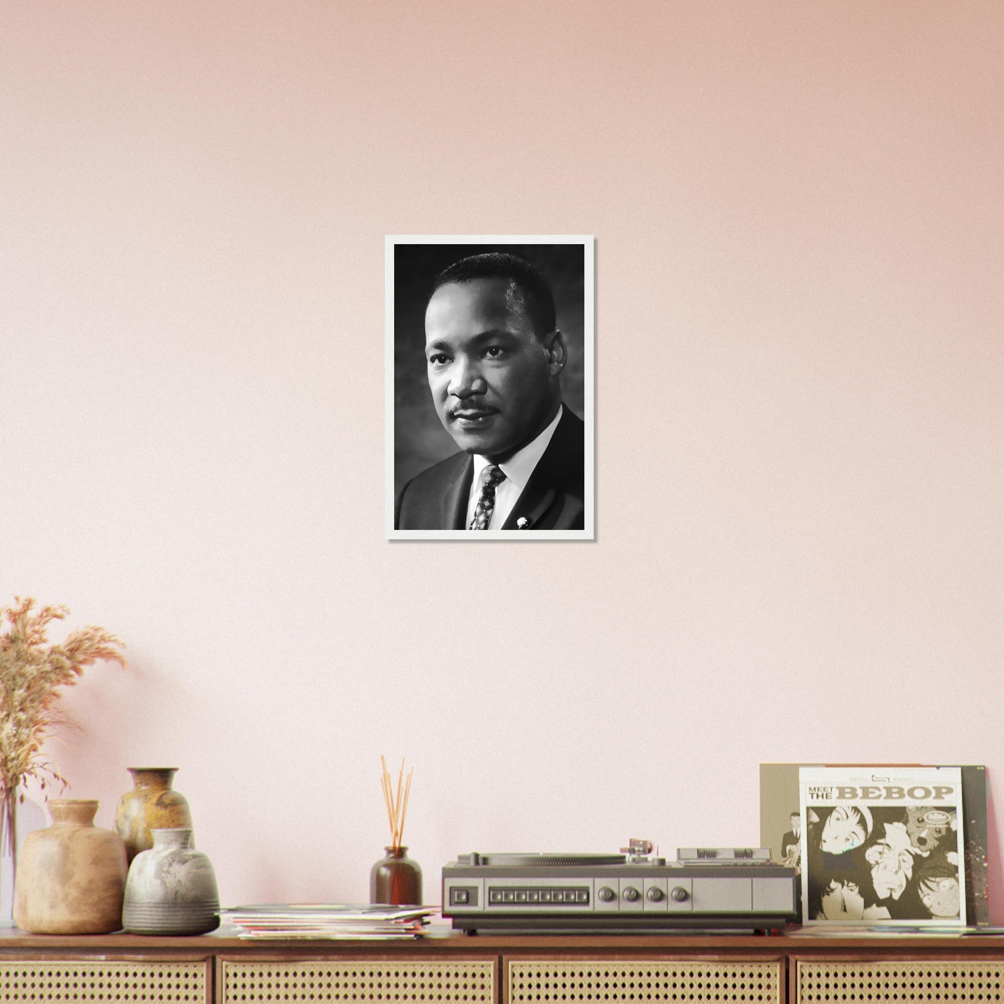 Martin Luther King Framed, Powerful Equality Orator, Vintage Photo - Iconic Martin Luther King Framed Print - Nobel Peace Prize Winner - WallArtPrints4U