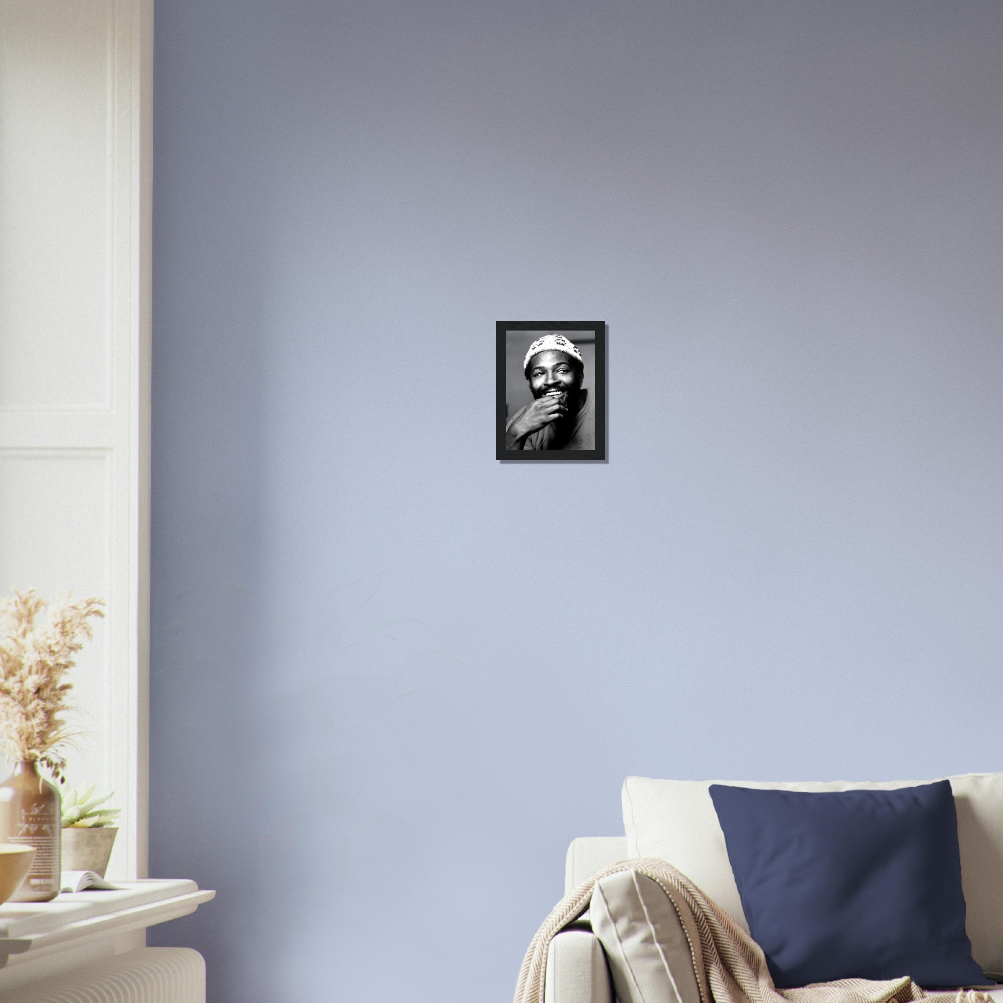 Marvin Gaye Framed Print, Recording Lets Get It On Vintage Photo Portrait 1973 - Marvin Gaye Framed Print - WallArtPrints4U
